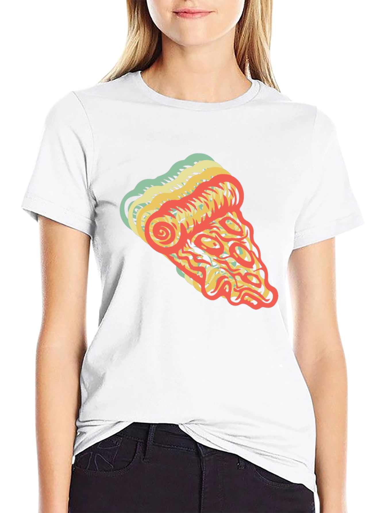 Retro Pizza Slice Graphic T-Shirt