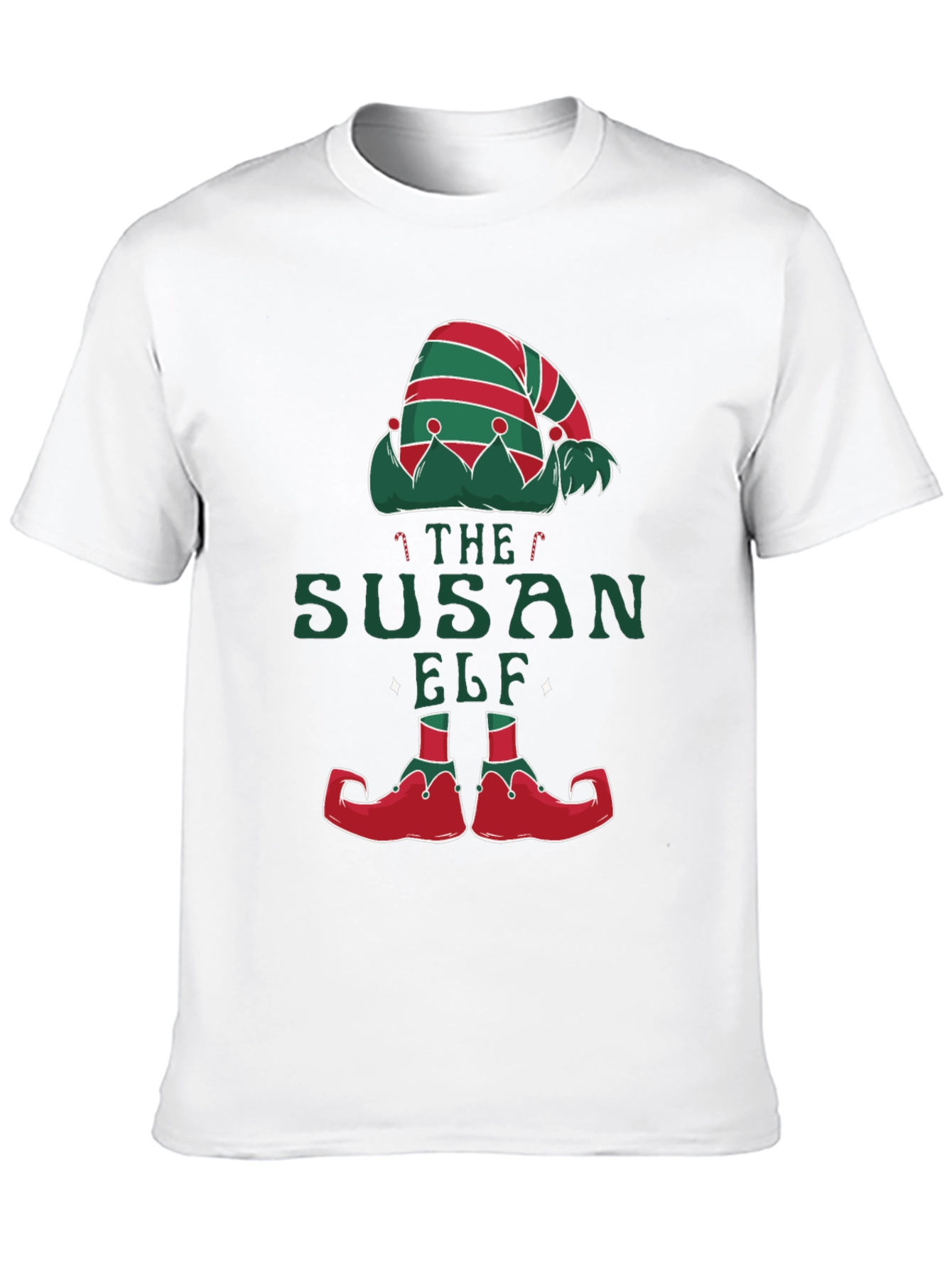 The Susan Elf Christmas Holiday Graphic T-Shirt