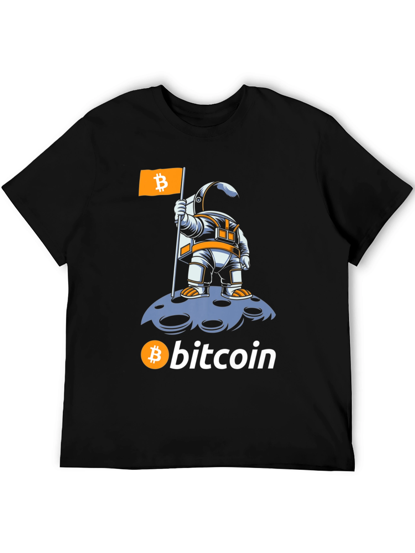 Bitcoin Astronaut T-Shirt - Crypto Moon Landing