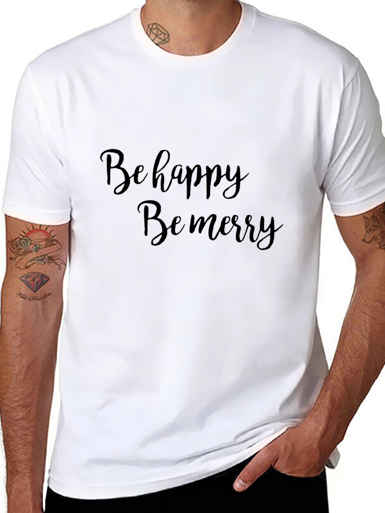 Be Happy Be Merry Graphic Tee