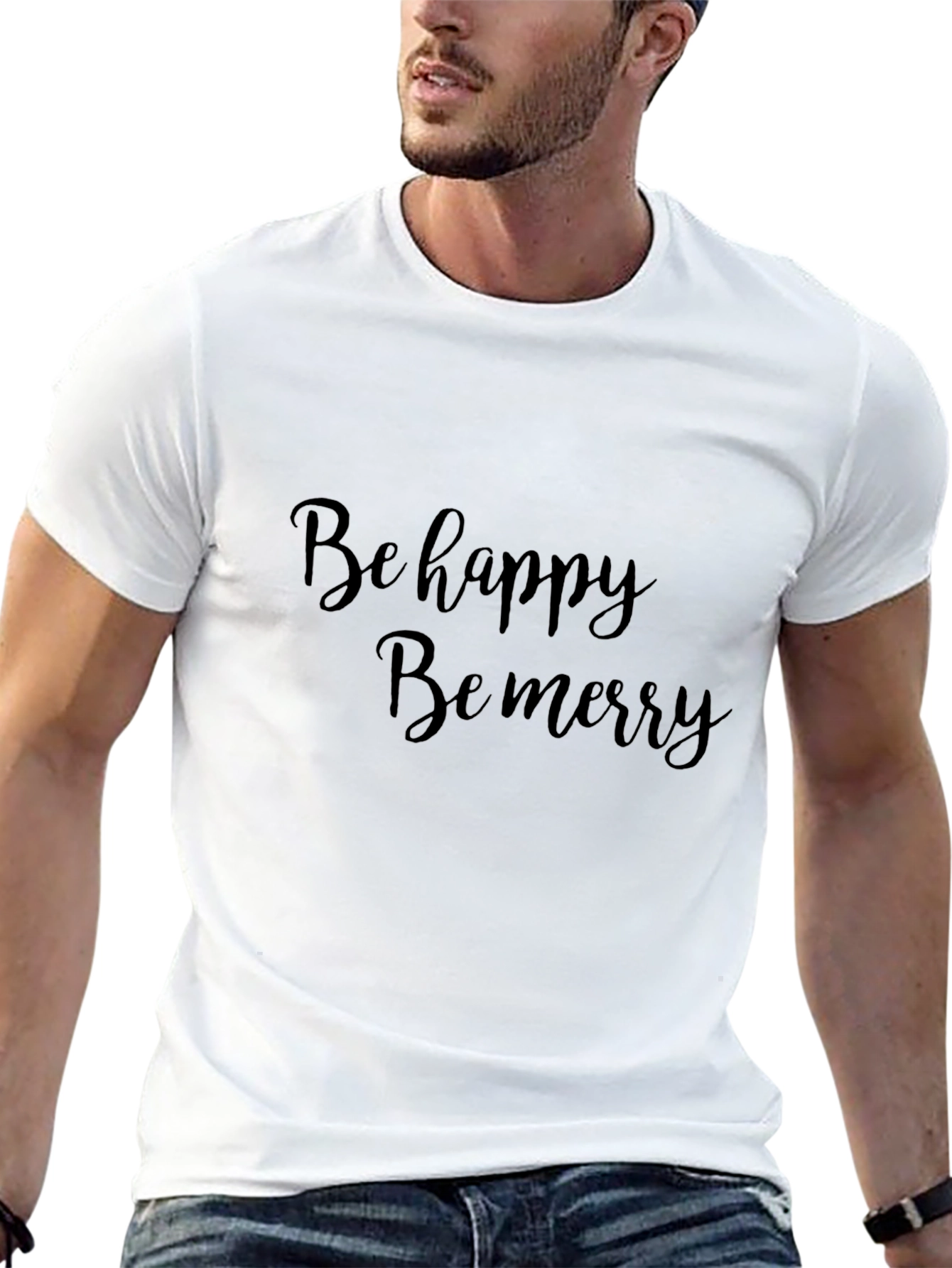 Be Happy Be Merry Graphic Tee