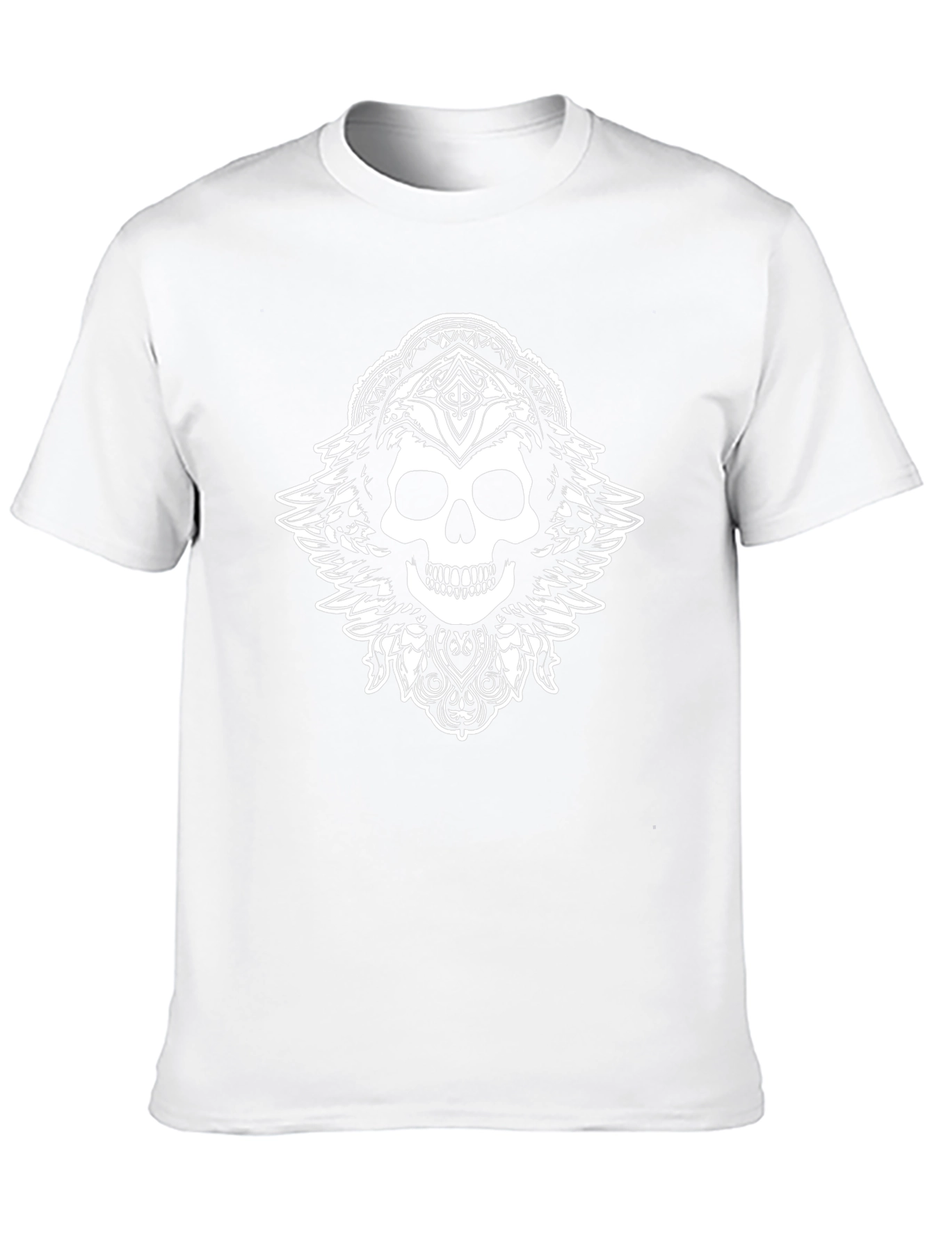 Skull Wings Graphic Black T-Shirt
