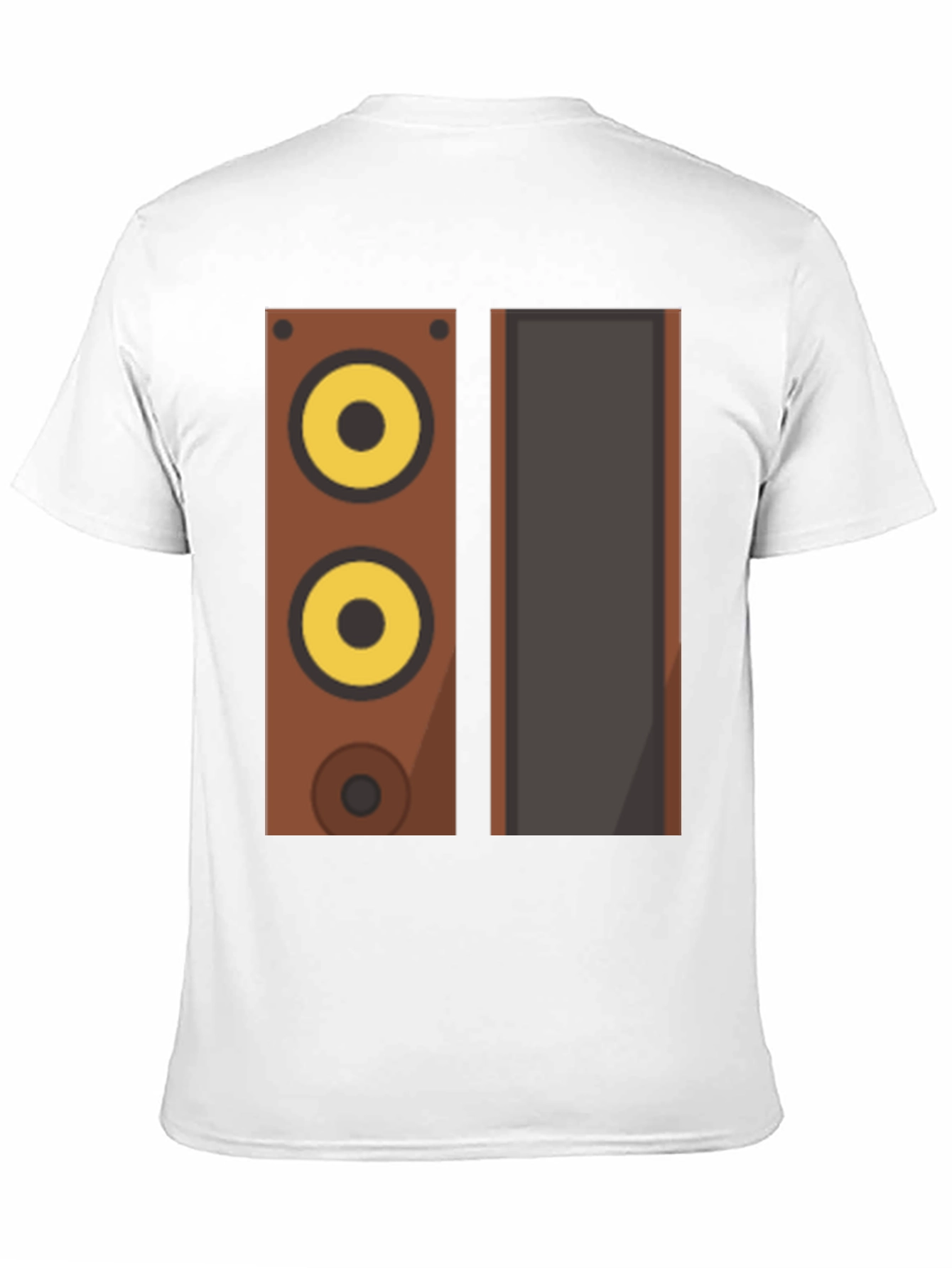 Retro Speaker Graphic Tee - Black Cotton Blend Shirt