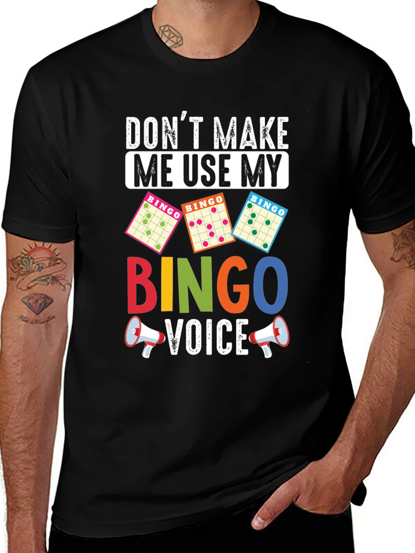 Dont Make Me Use My Bingo Voice T-Shirt