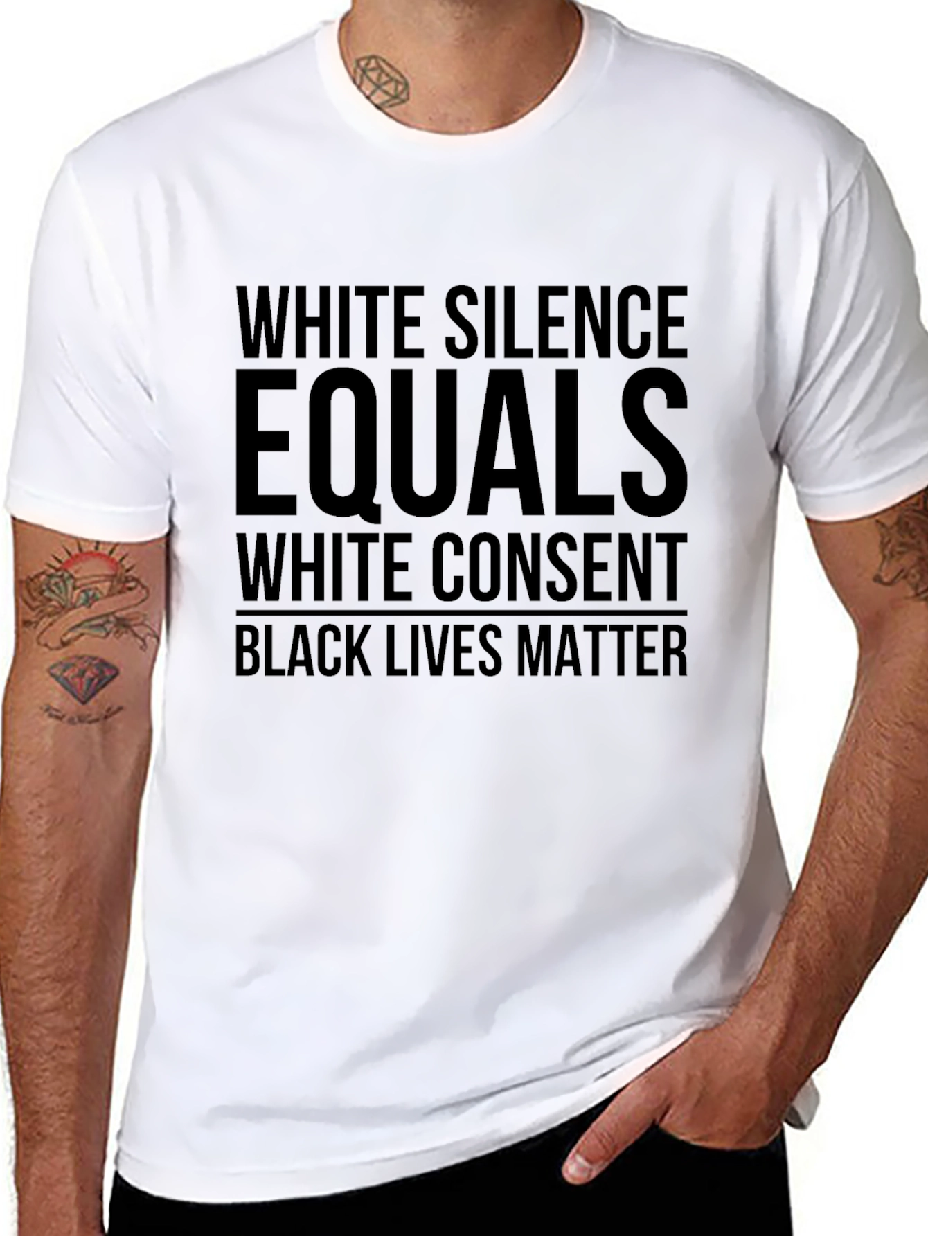 White Silence Equals White Consent BLM T-Shirt