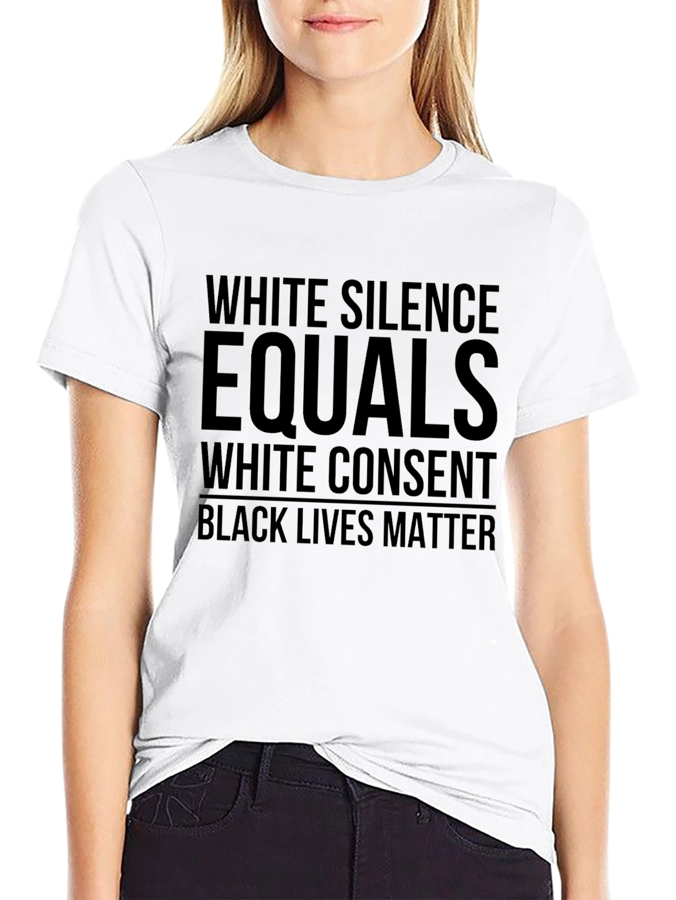 White Silence Equals White Consent BLM T-Shirt