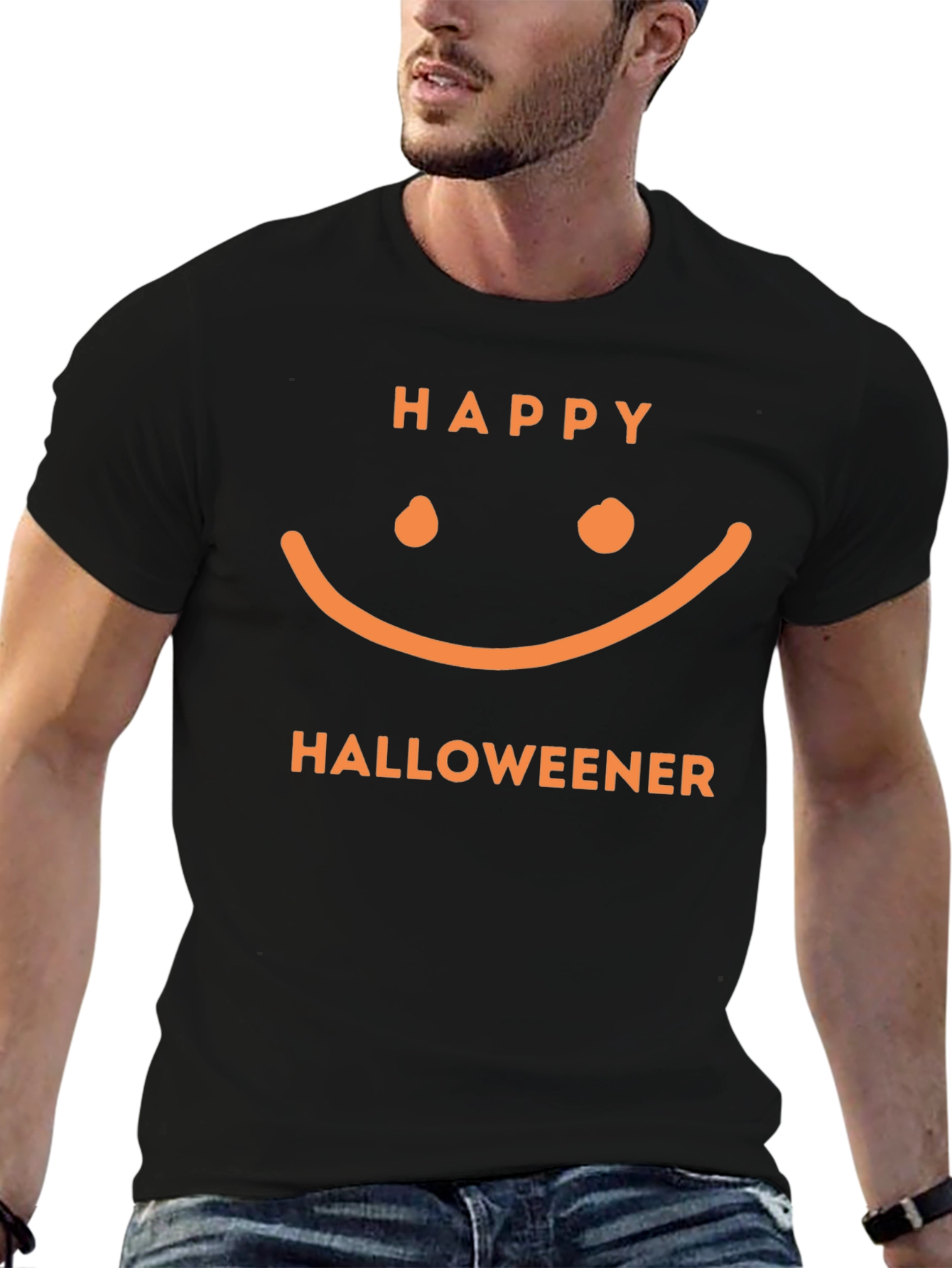Happy Halloweener Graphic Tee - Halloween Fun
