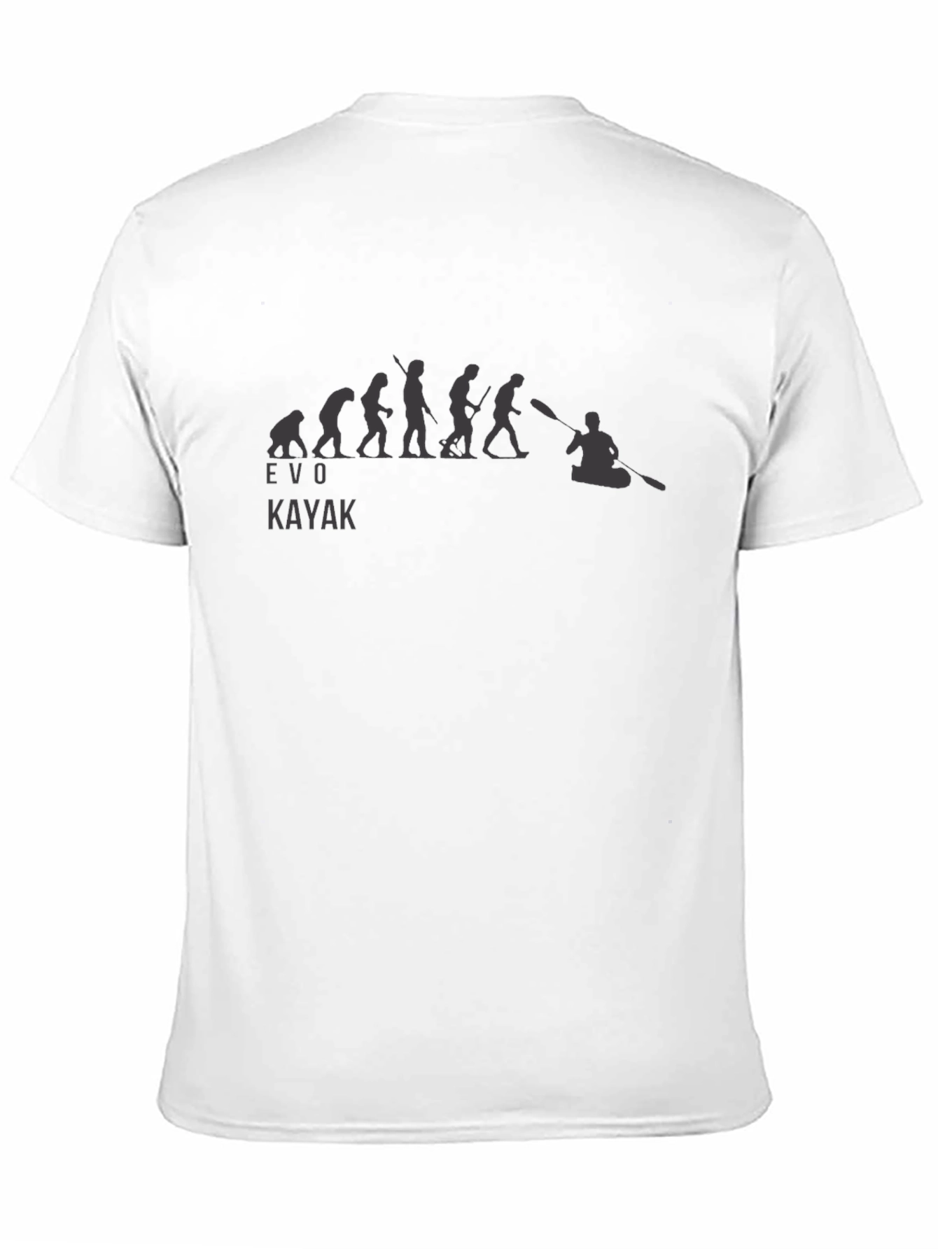 Evo Kayak Black Graphic T-Shirt - Paddler Evolution