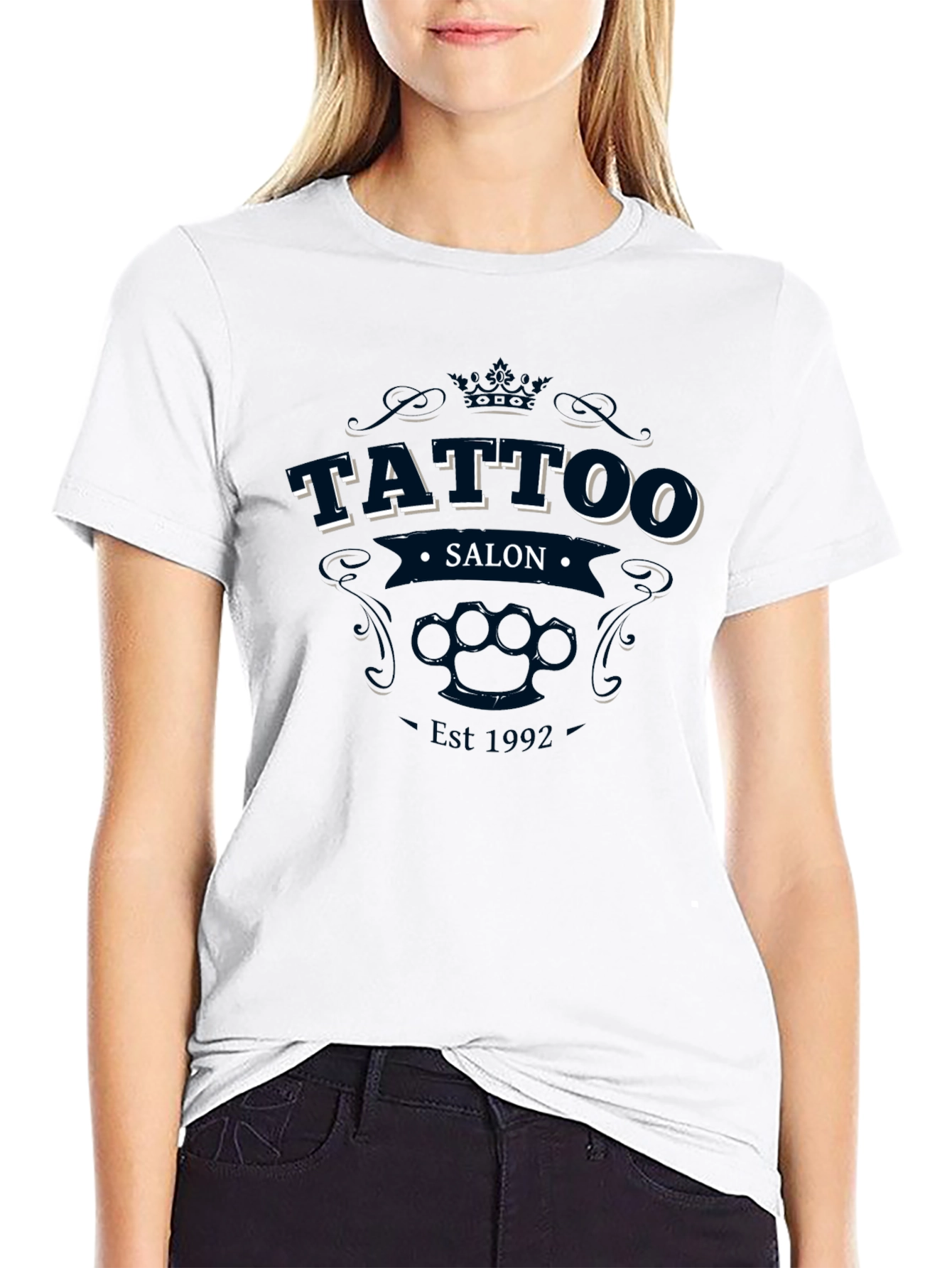 Tattoo Salon Est 1992 Black T-Shirt