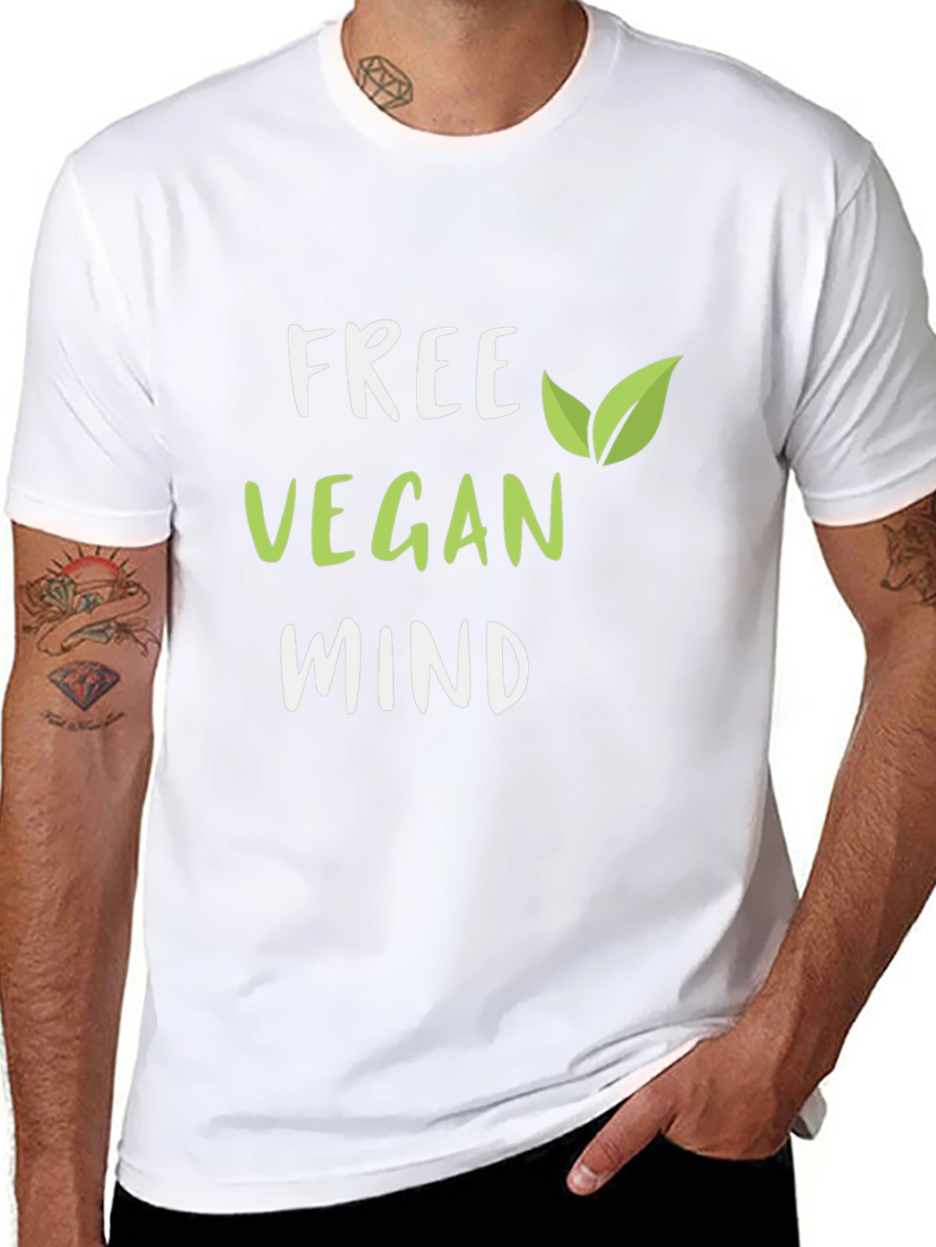 Free Vegan Mind T-Shirt | Unisex Cotton Tee