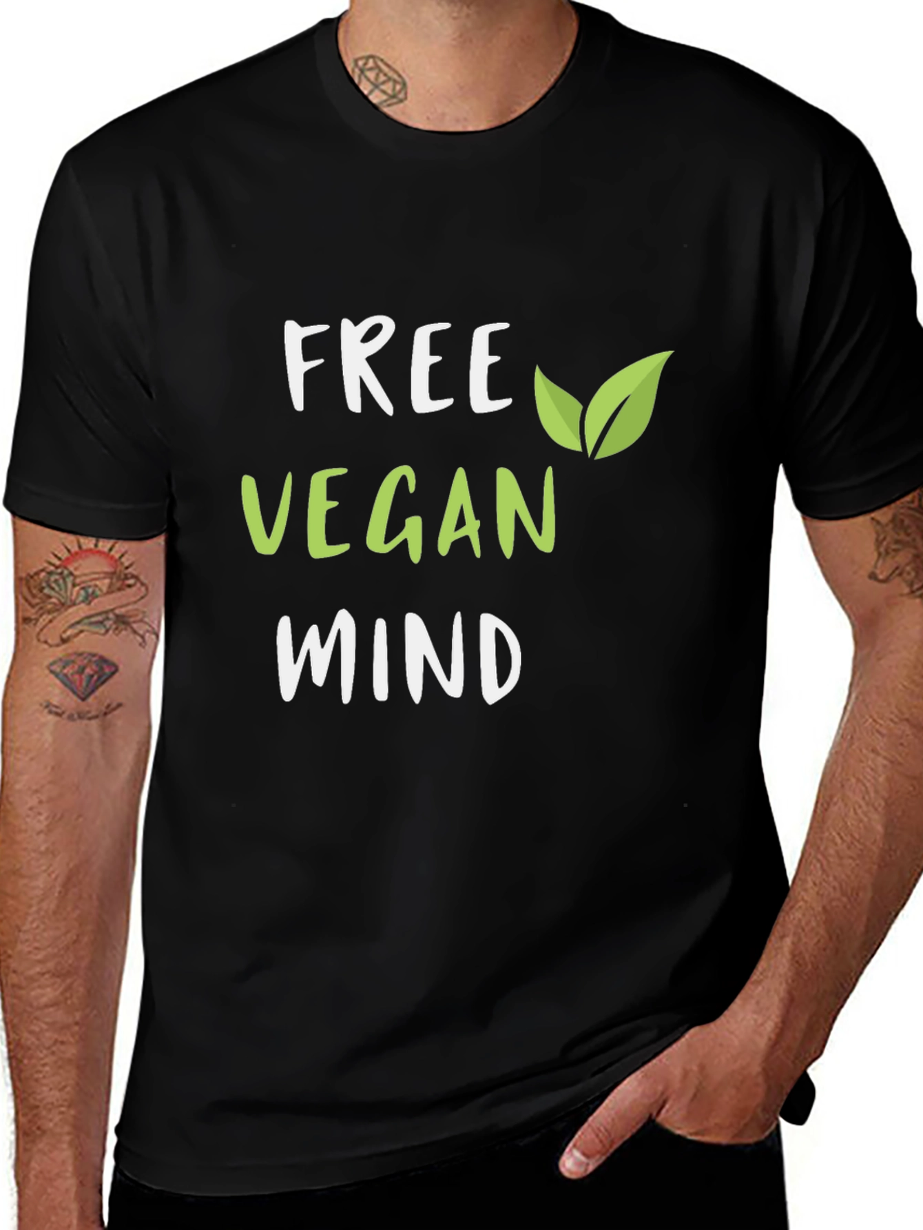 Free Vegan Mind T-Shirt | Unisex Cotton Tee