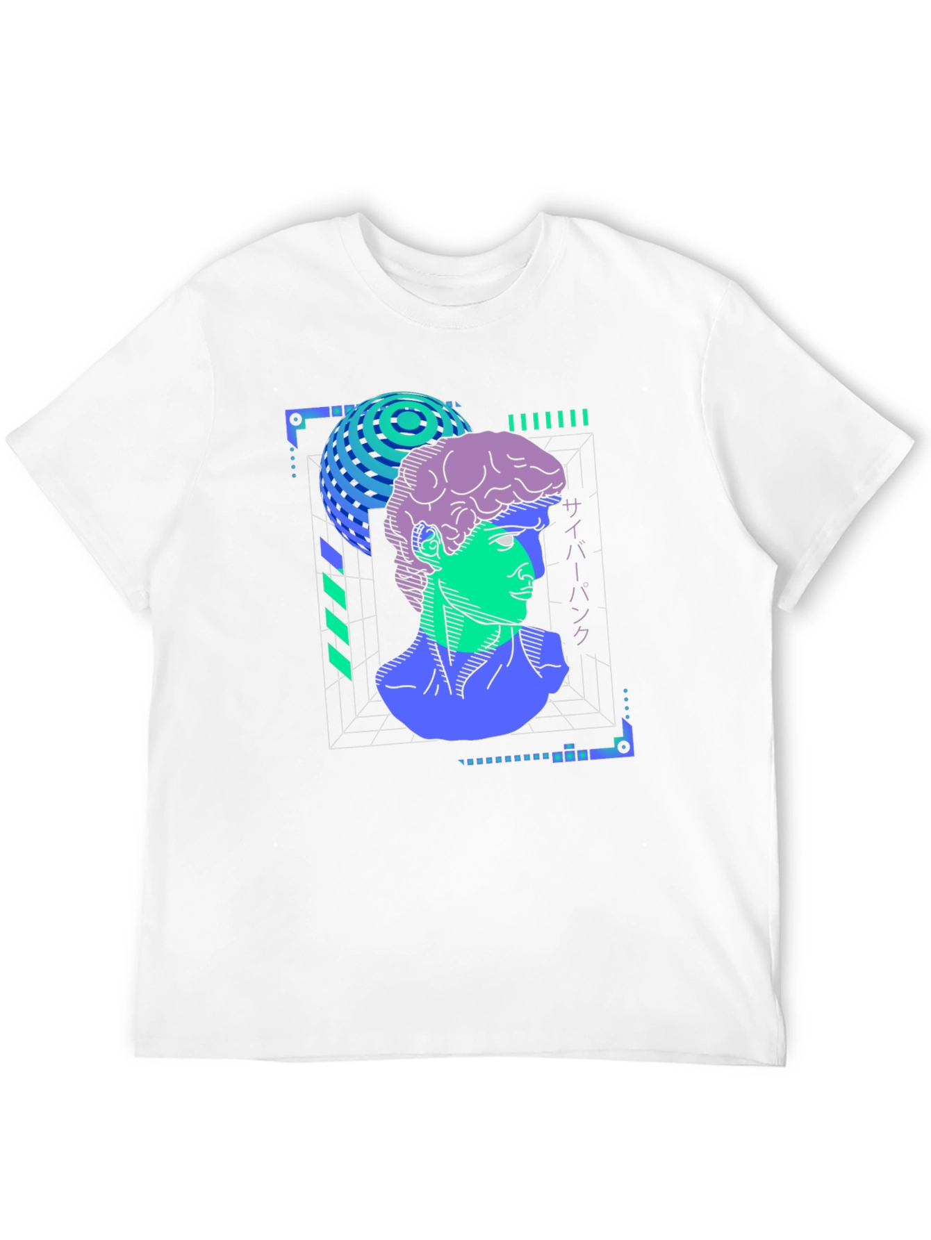 Cyberpunk David T-Shirt - Vaporwave Aesthetic