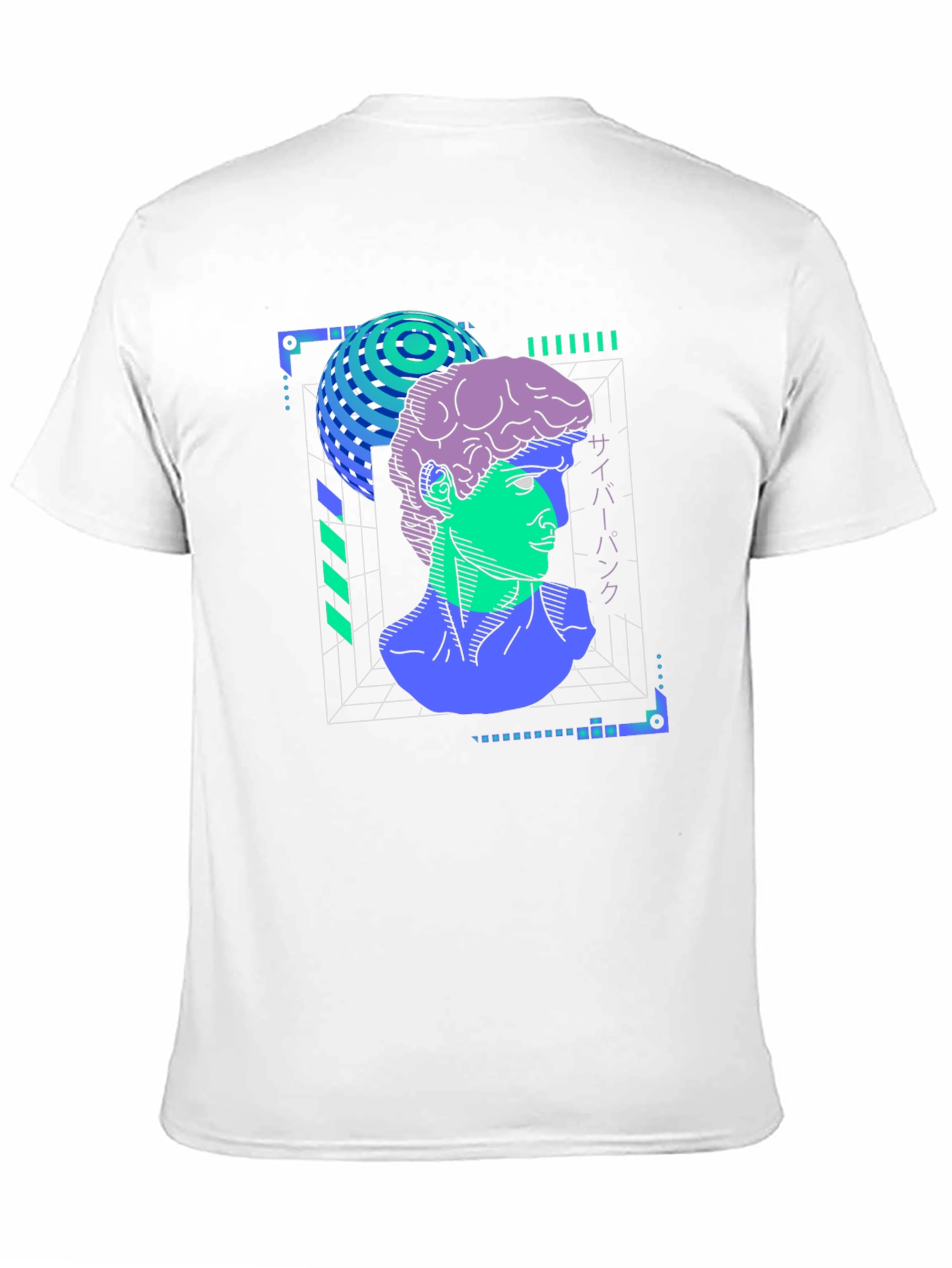 Cyberpunk David T-Shirt - Vaporwave Aesthetic