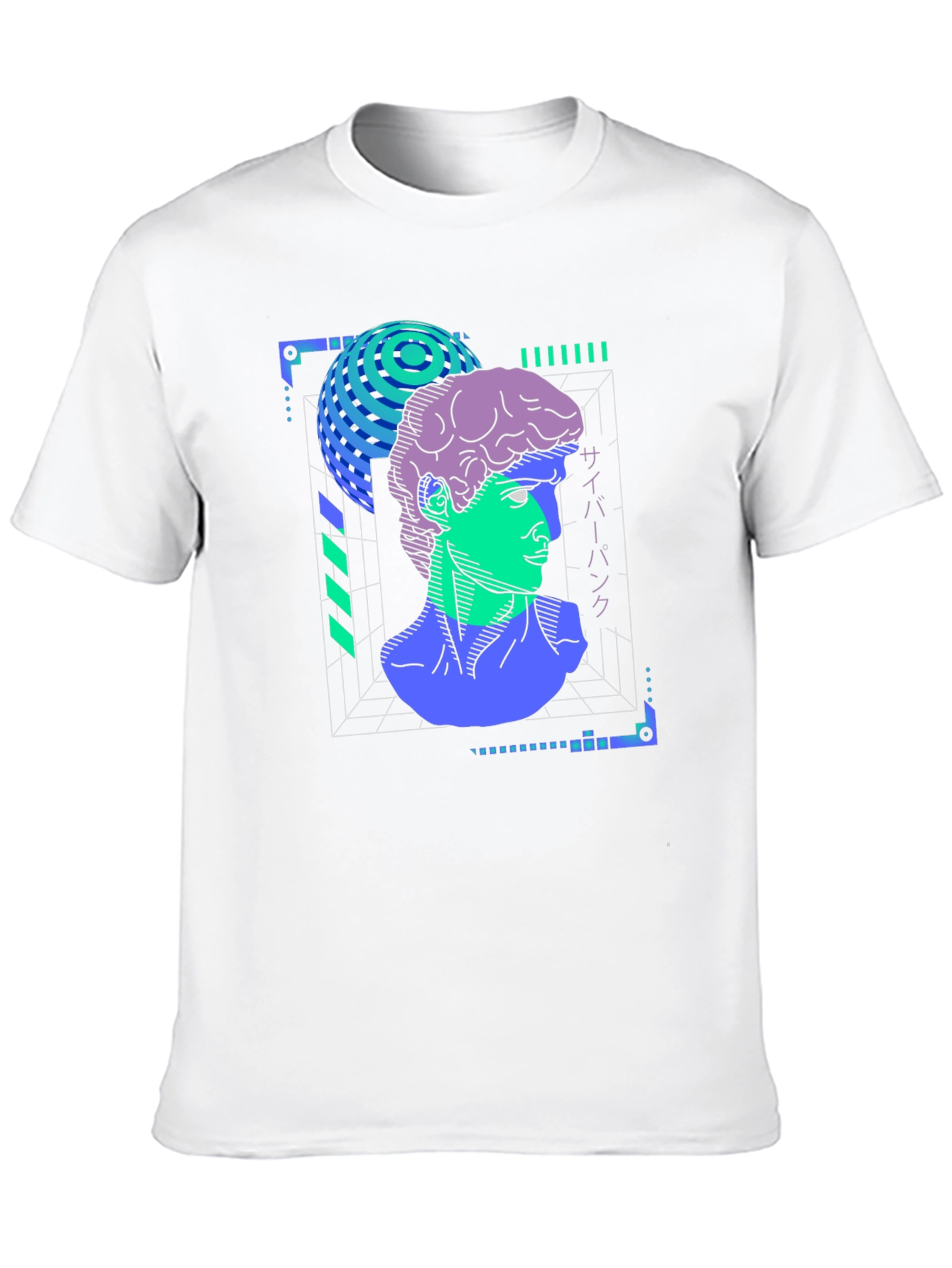 Cyberpunk David T-Shirt - Vaporwave Aesthetic