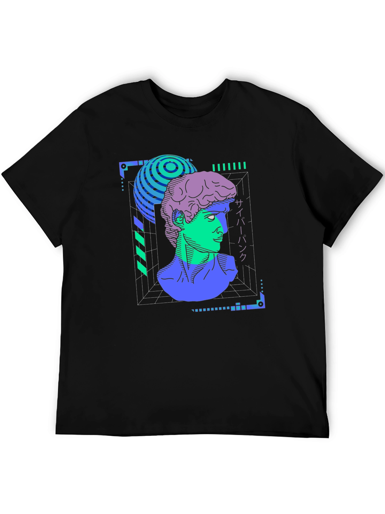 Cyberpunk David T-Shirt - Vaporwave Aesthetic