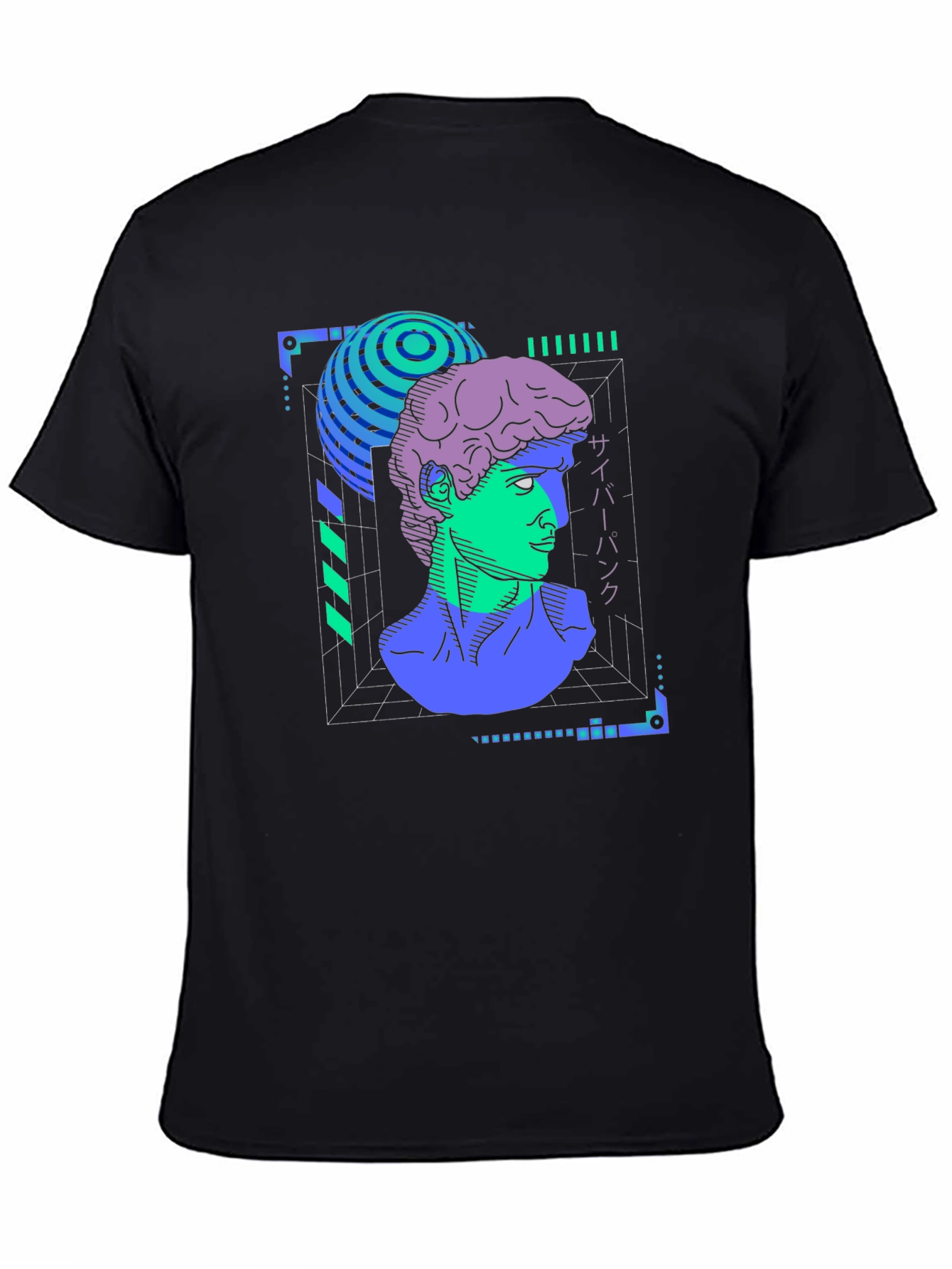 Cyberpunk David T-Shirt - Vaporwave Aesthetic