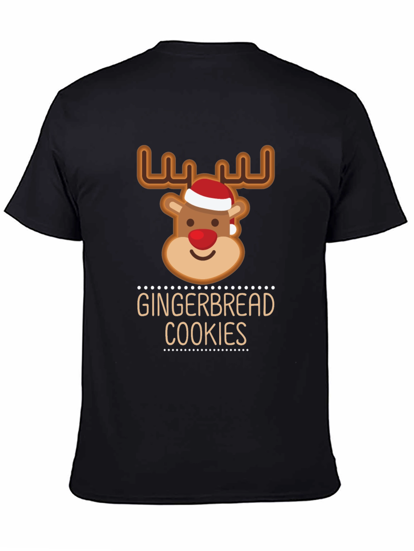 Gingerbread Cookies Reindeer Christmas T-Shirt