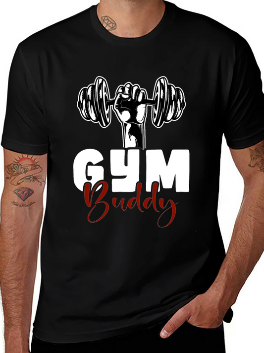 Gym Buddy Graphic Tee - Workout Shirt