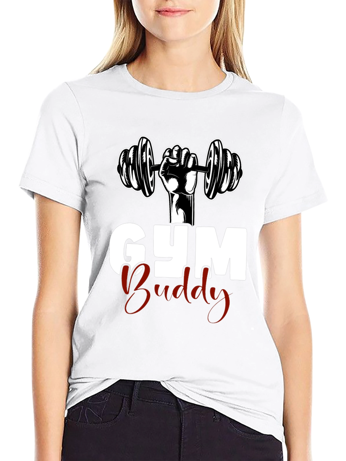 Gym Buddy Graphic Tee - Workout Shirt