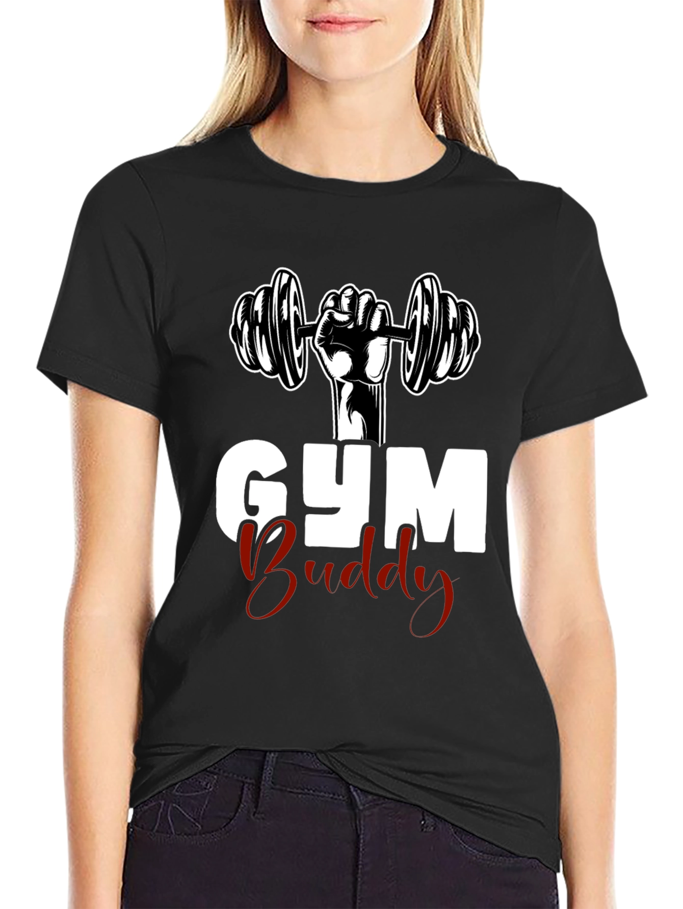 Gym Buddy Graphic Tee - Workout Shirt