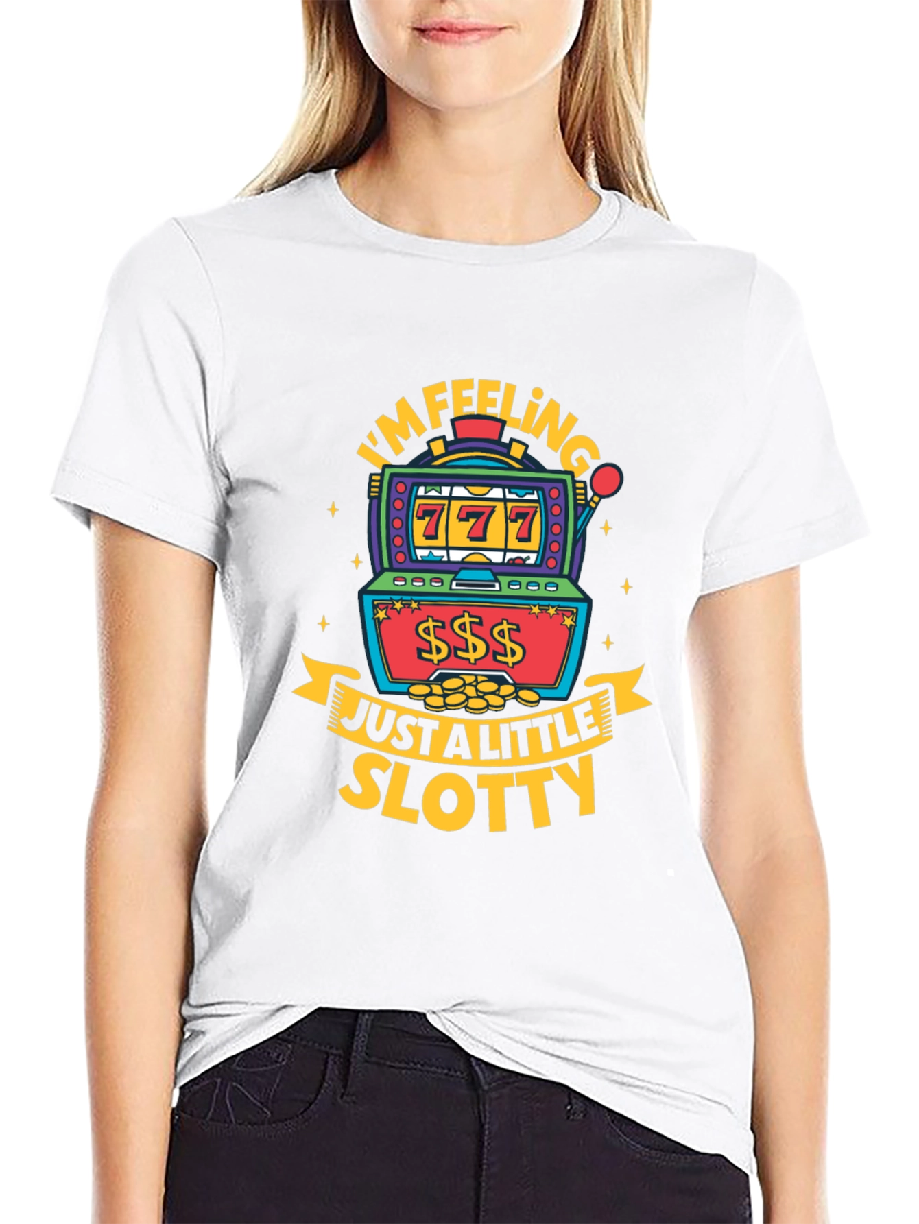 Feeling Slotty Graphic Tee - Lucky Gamble Shirt