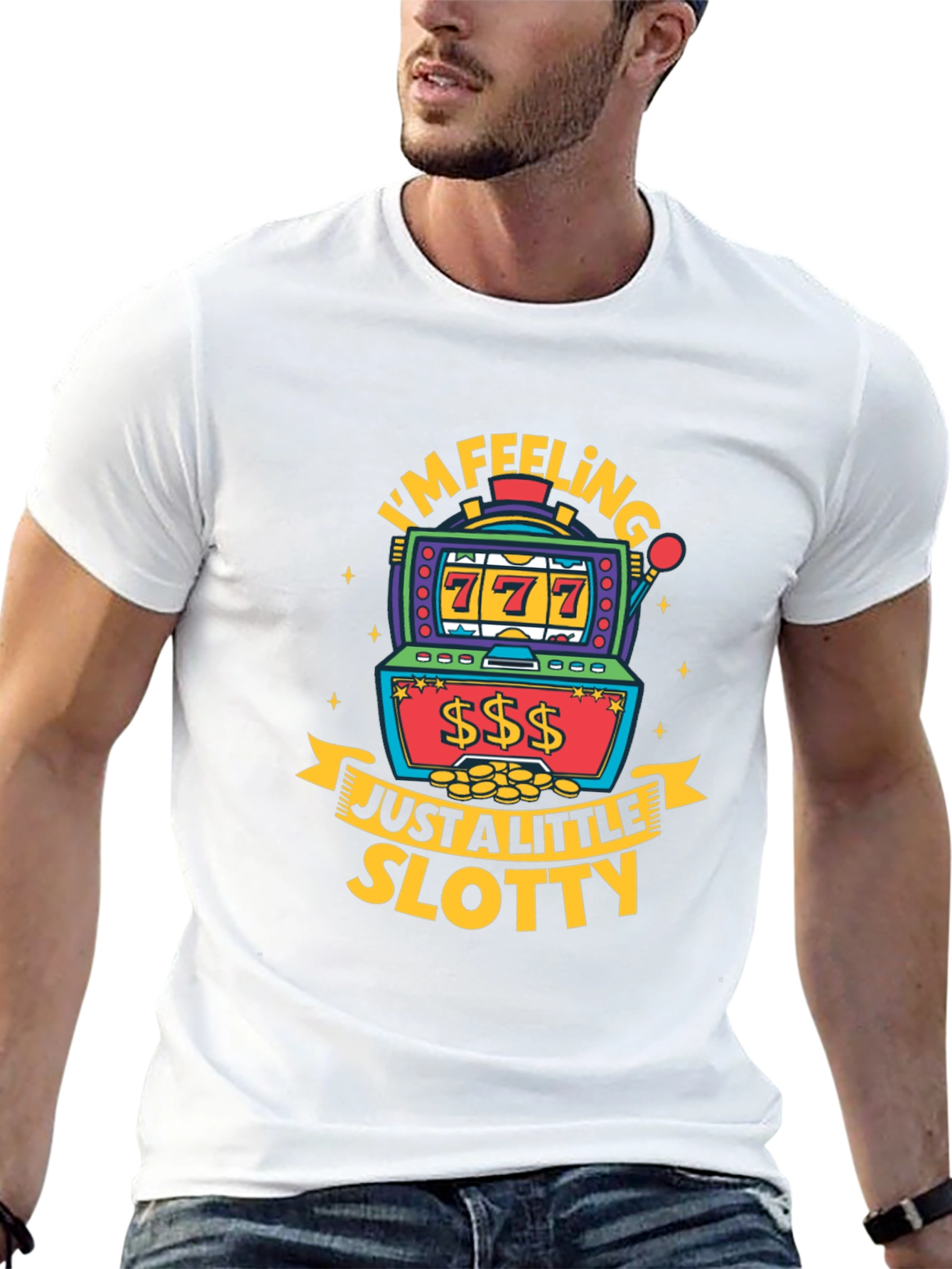 Feeling Slotty Graphic Tee - Lucky Gamble Shirt