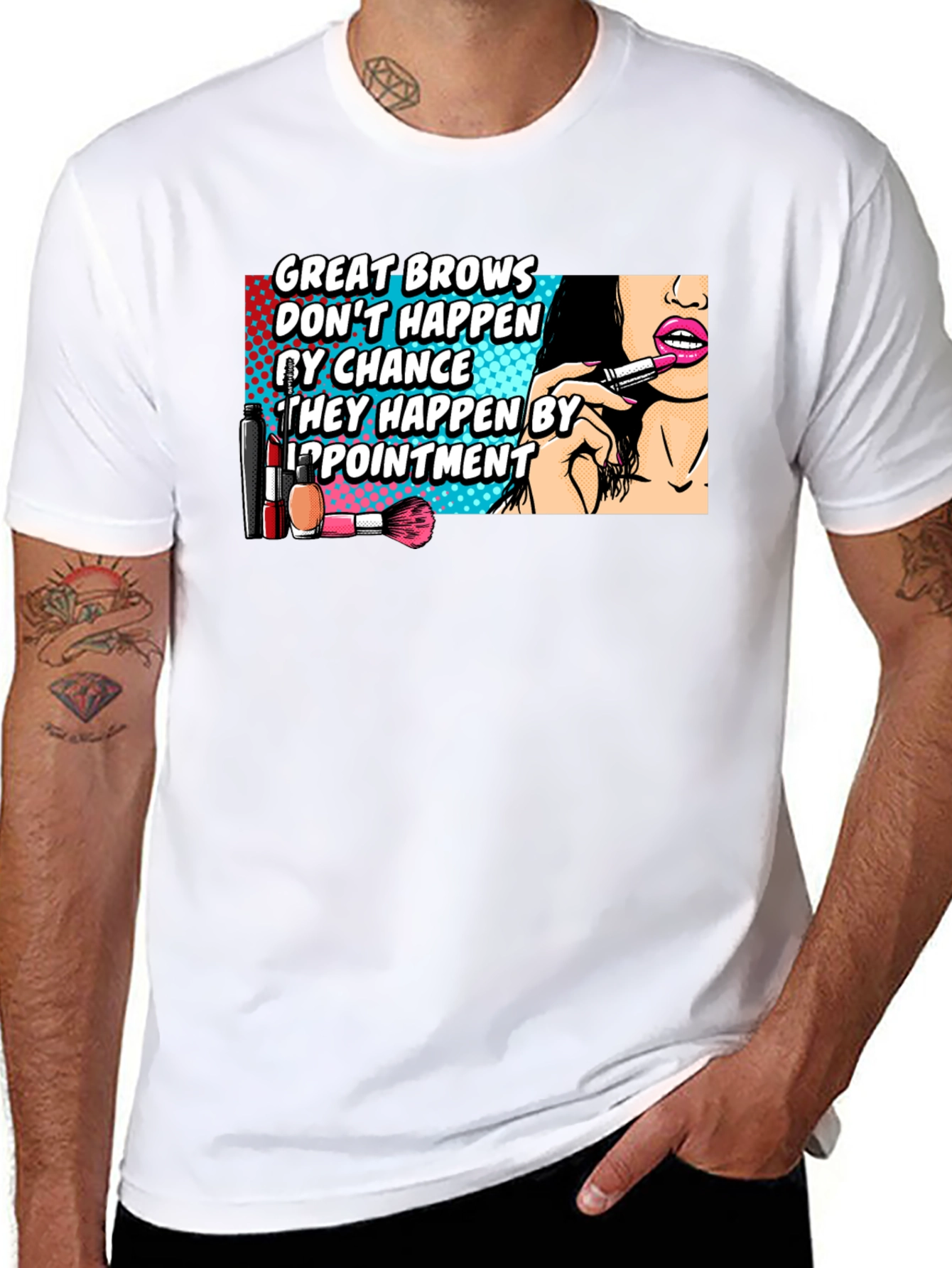 Great Brows T-Shirt - Funny Beauty Salon Appointment Tee