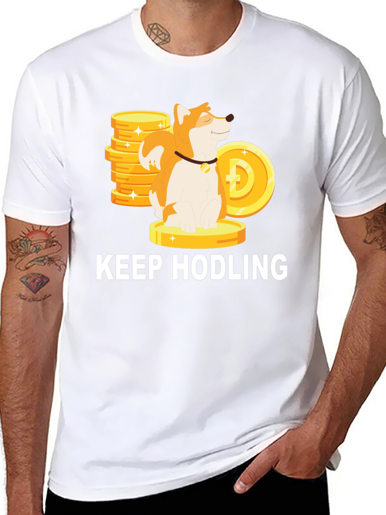 Keep Hodling Doge T-Shirt - Crypto Meme Tee
