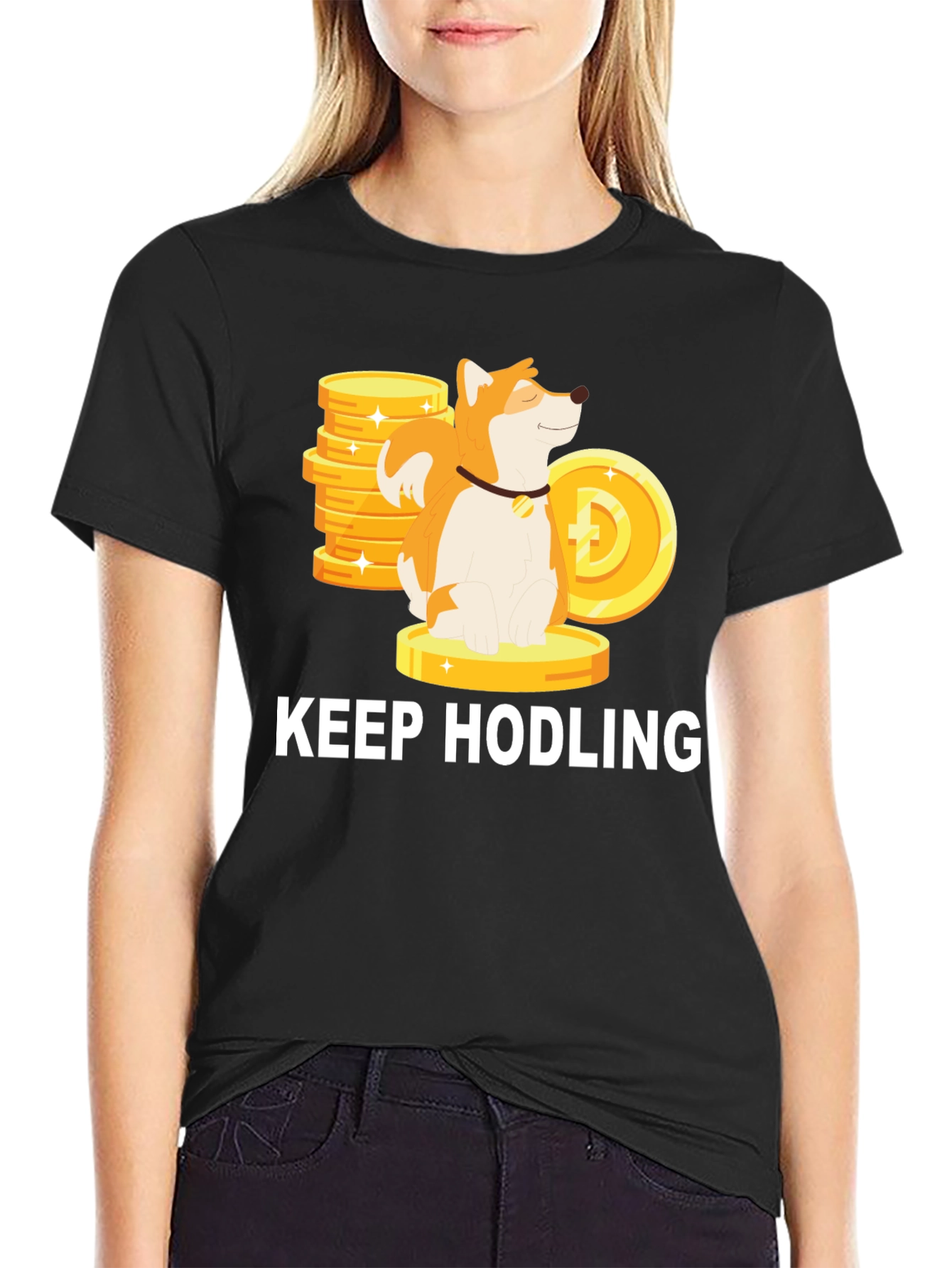 Keep Hodling Doge T-Shirt - Crypto Meme Tee