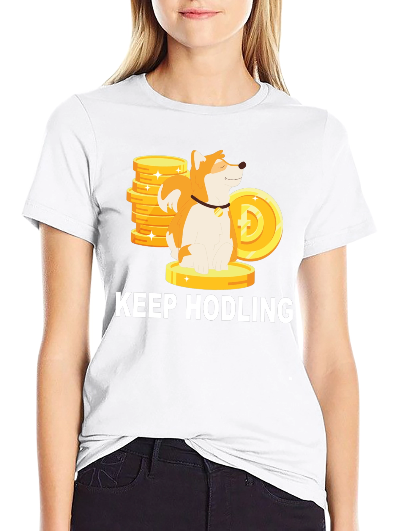 Keep Hodling Doge T-Shirt - Crypto Meme Tee