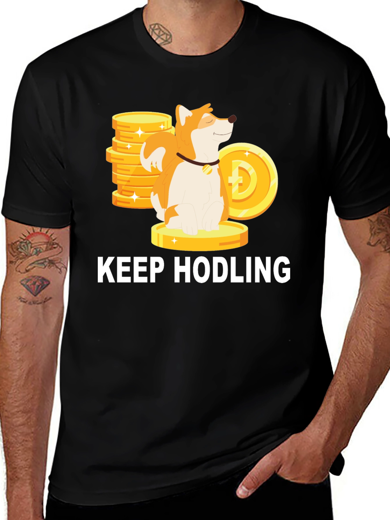 Keep Hodling Doge T-Shirt - Crypto Meme Tee