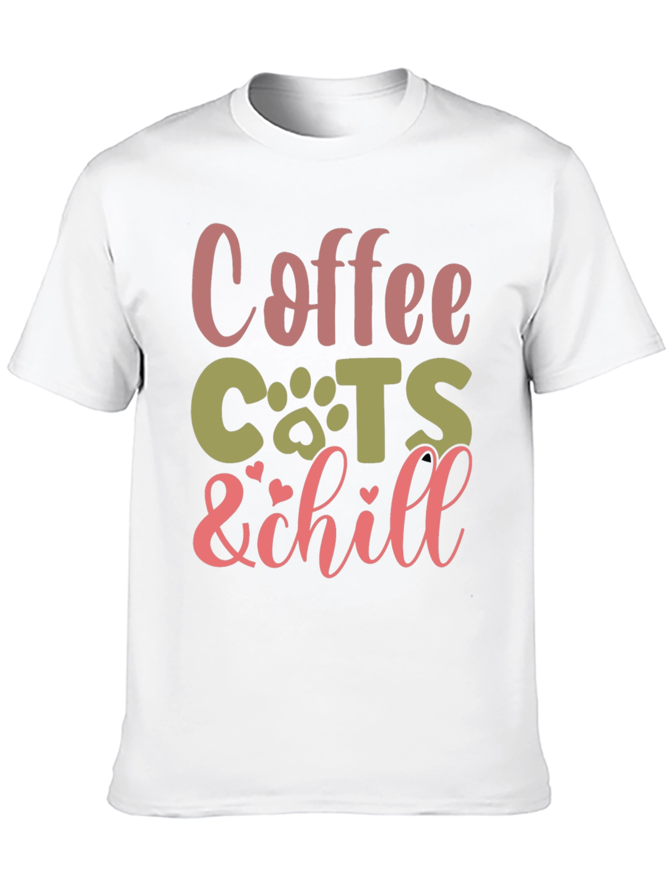 Coffee Cats & Chill Black Graphic Tee