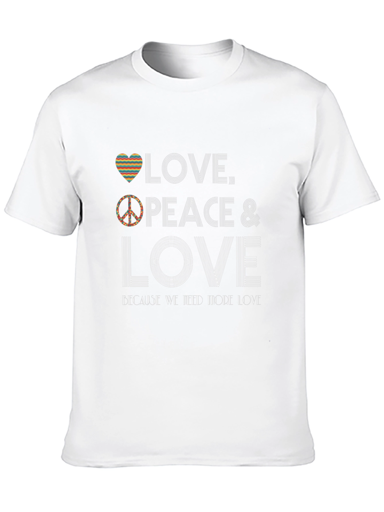 Love Peace Graphic Tee - Soft Cotton Blend