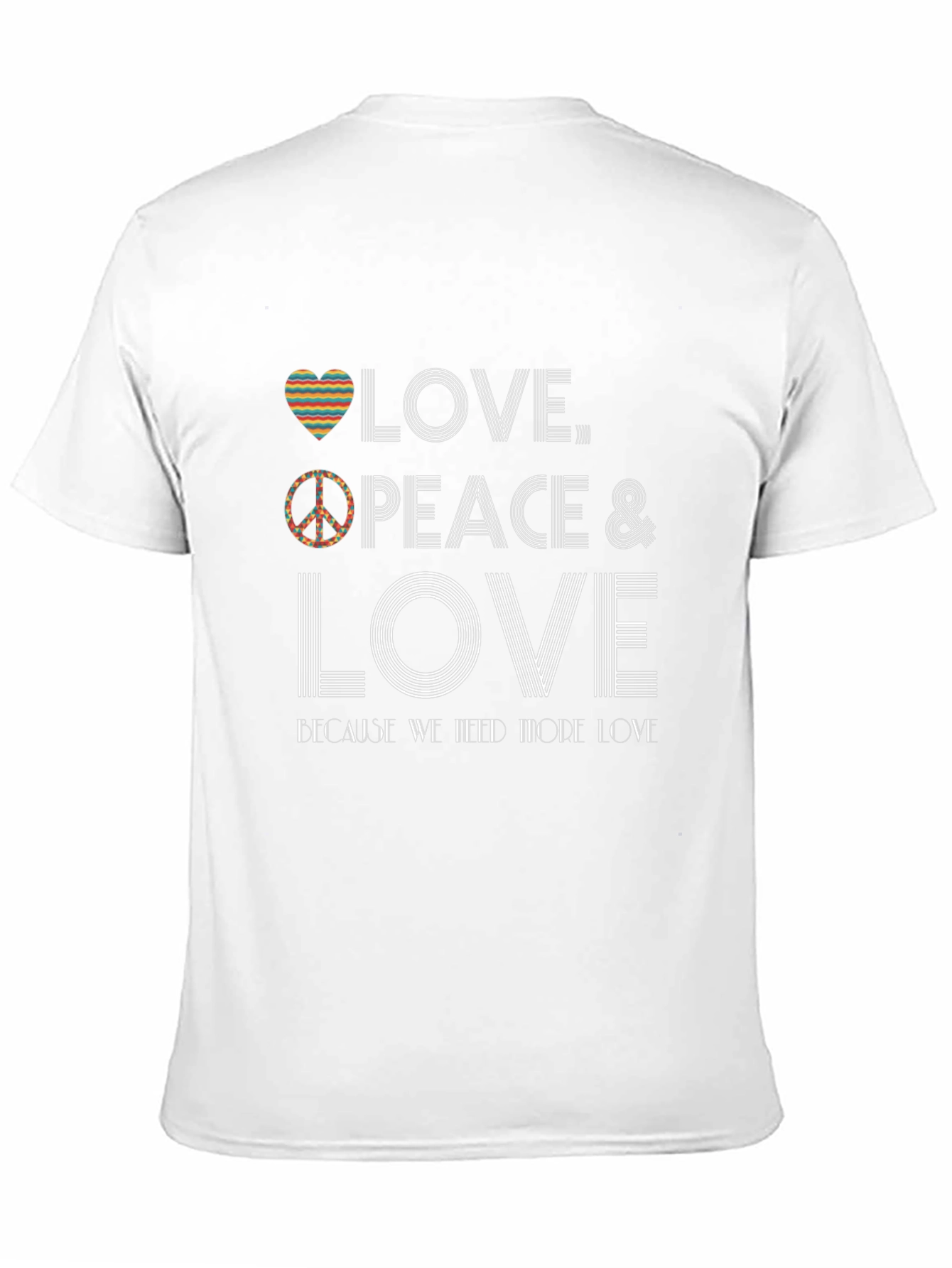 Love Peace Graphic Tee - Soft Cotton Blend