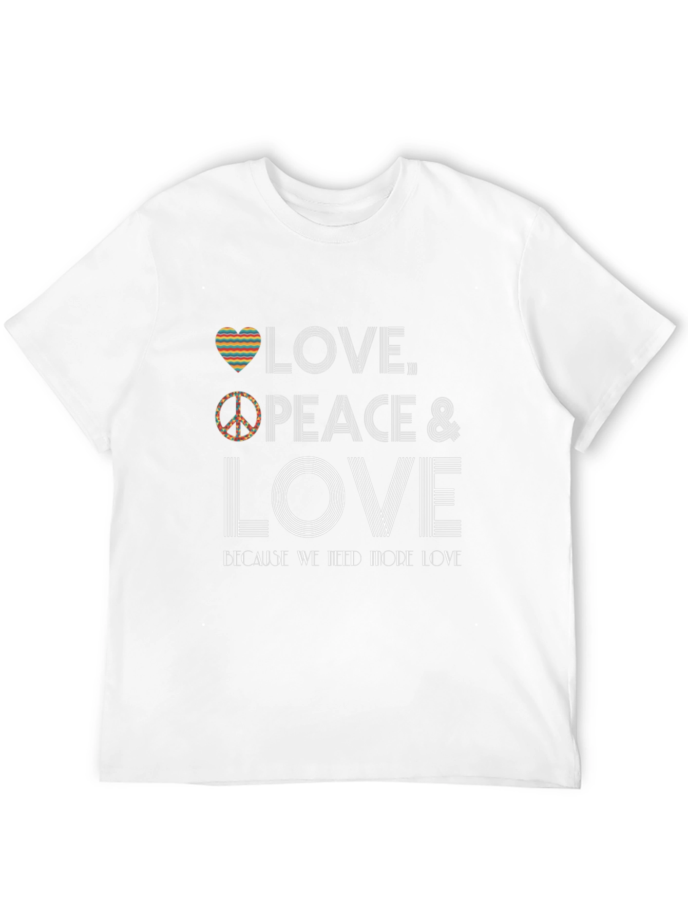 Love Peace Graphic Tee - Soft Cotton Blend