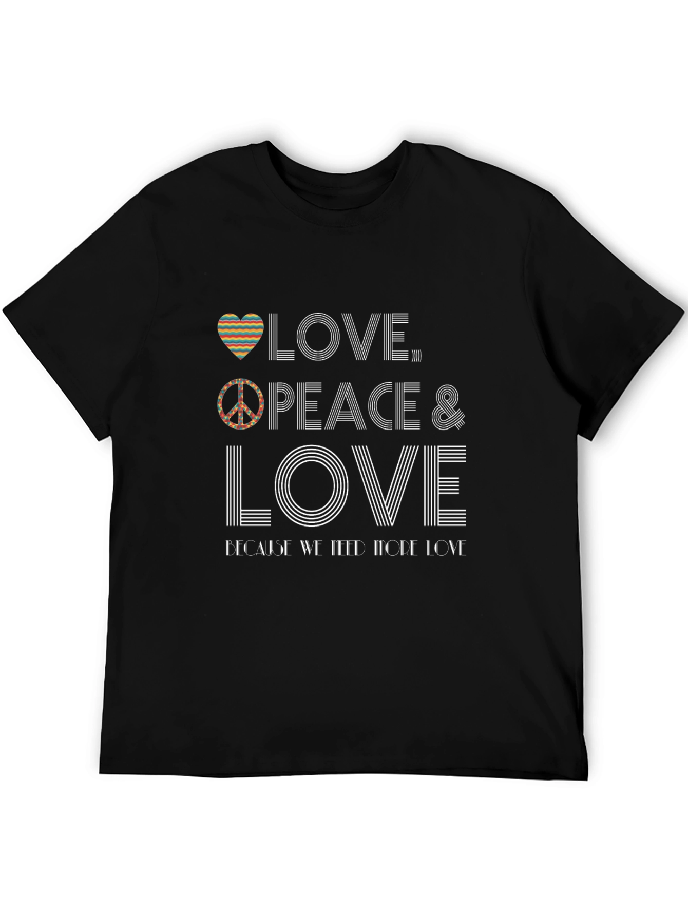 Love Peace Graphic Tee - Soft Cotton Blend