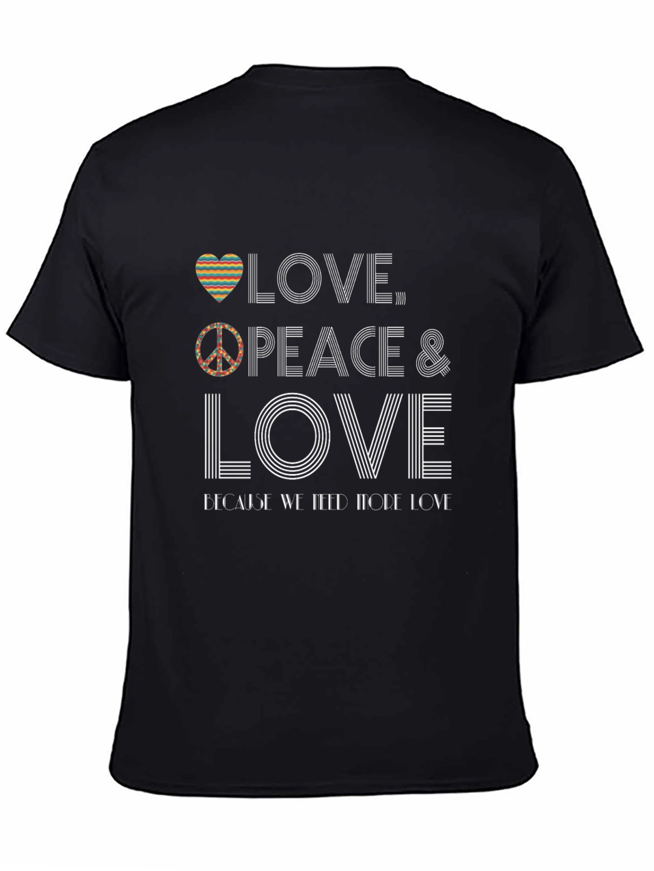 Love Peace Graphic Tee - Soft Cotton Blend