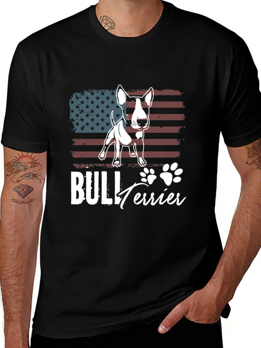 American Bull Terrier T-Shirt - Patriotic Dog Tee