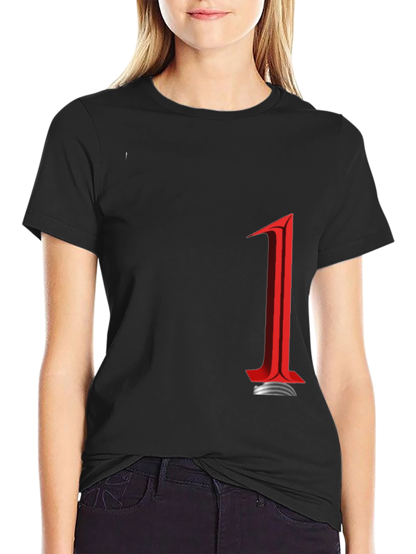 Bold Graphic Tee: Number One Design