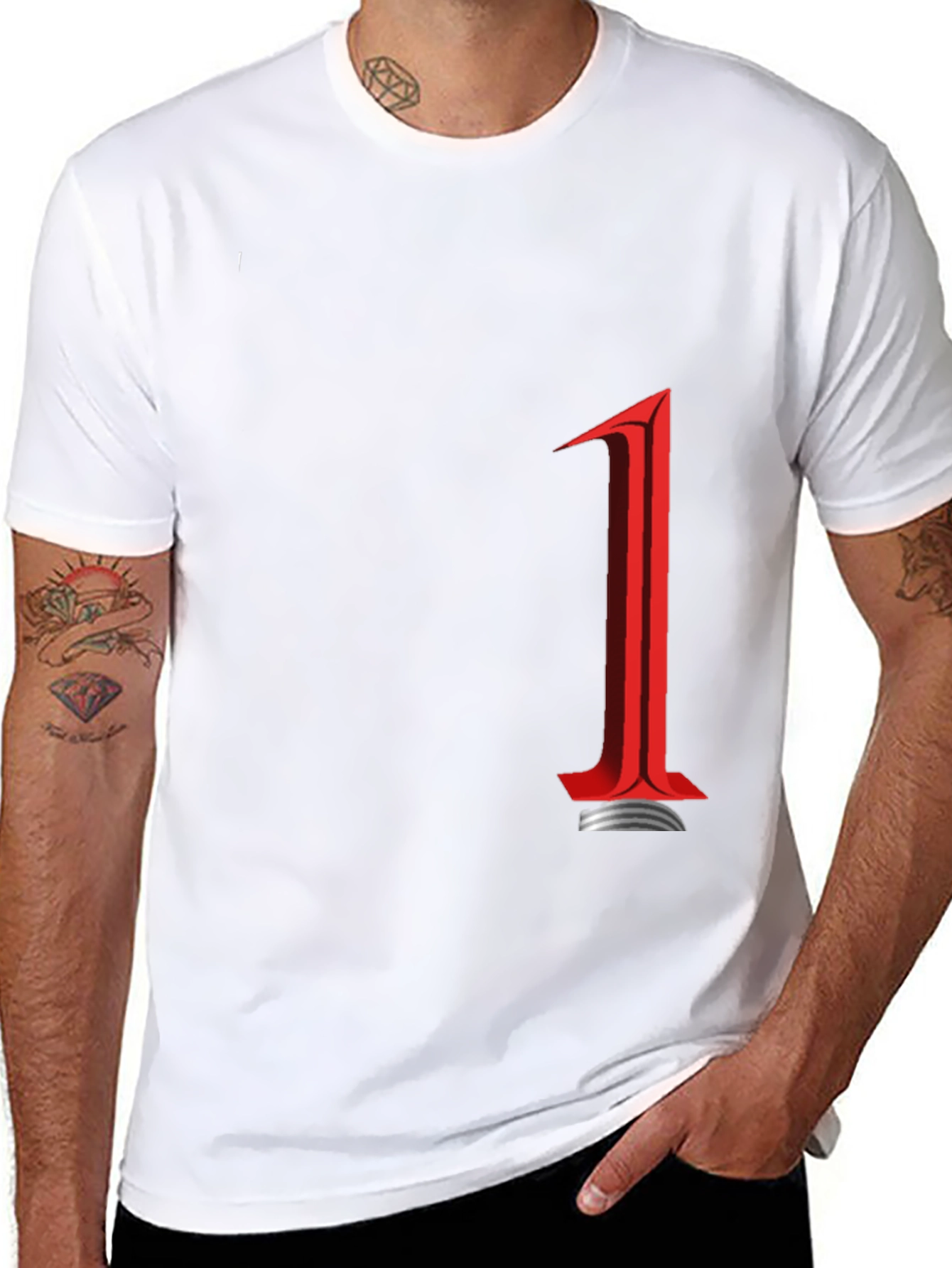 Bold Graphic Tee: Number One Design