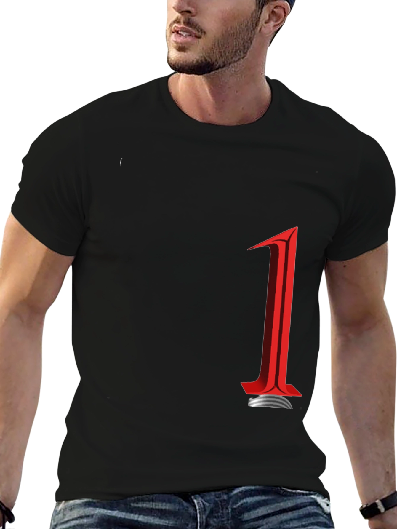 Bold Graphic Tee: Number One Design