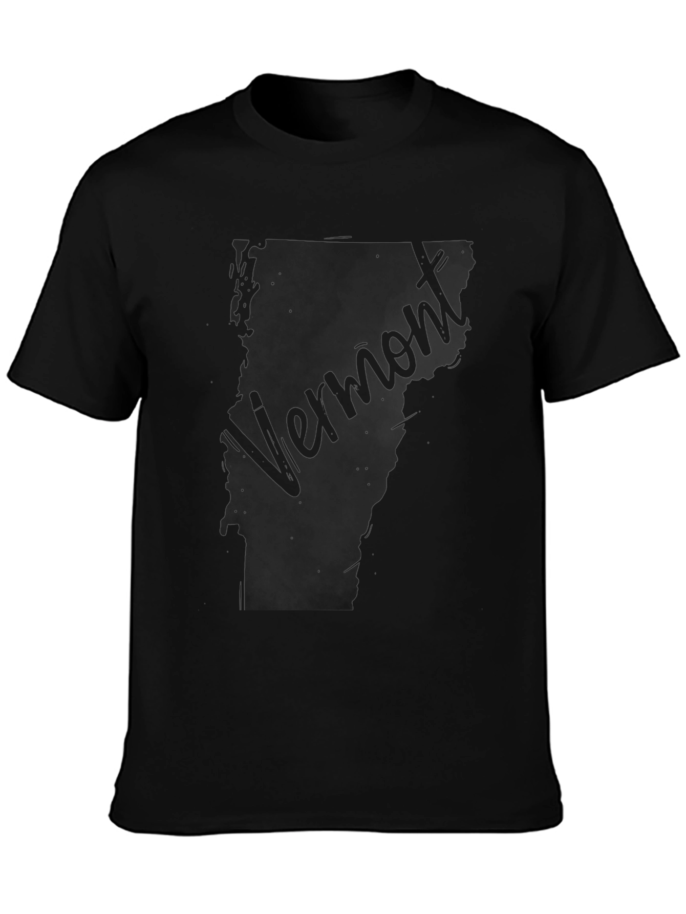 Vermont State Map Graphic T-Shirt