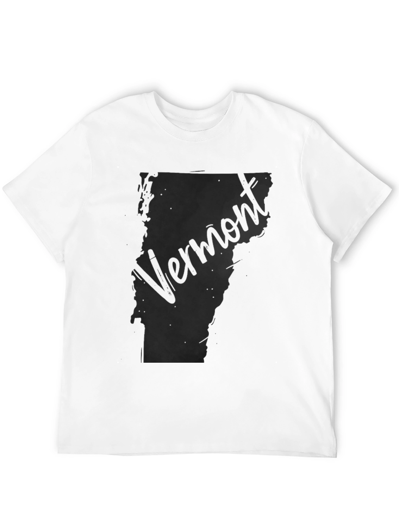 Vermont State Map Graphic T-Shirt