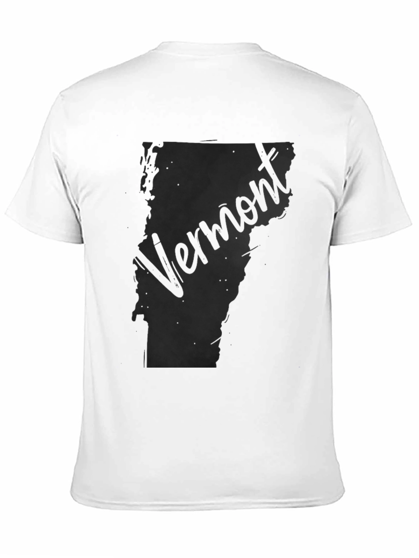 Vermont State Map Graphic T-Shirt