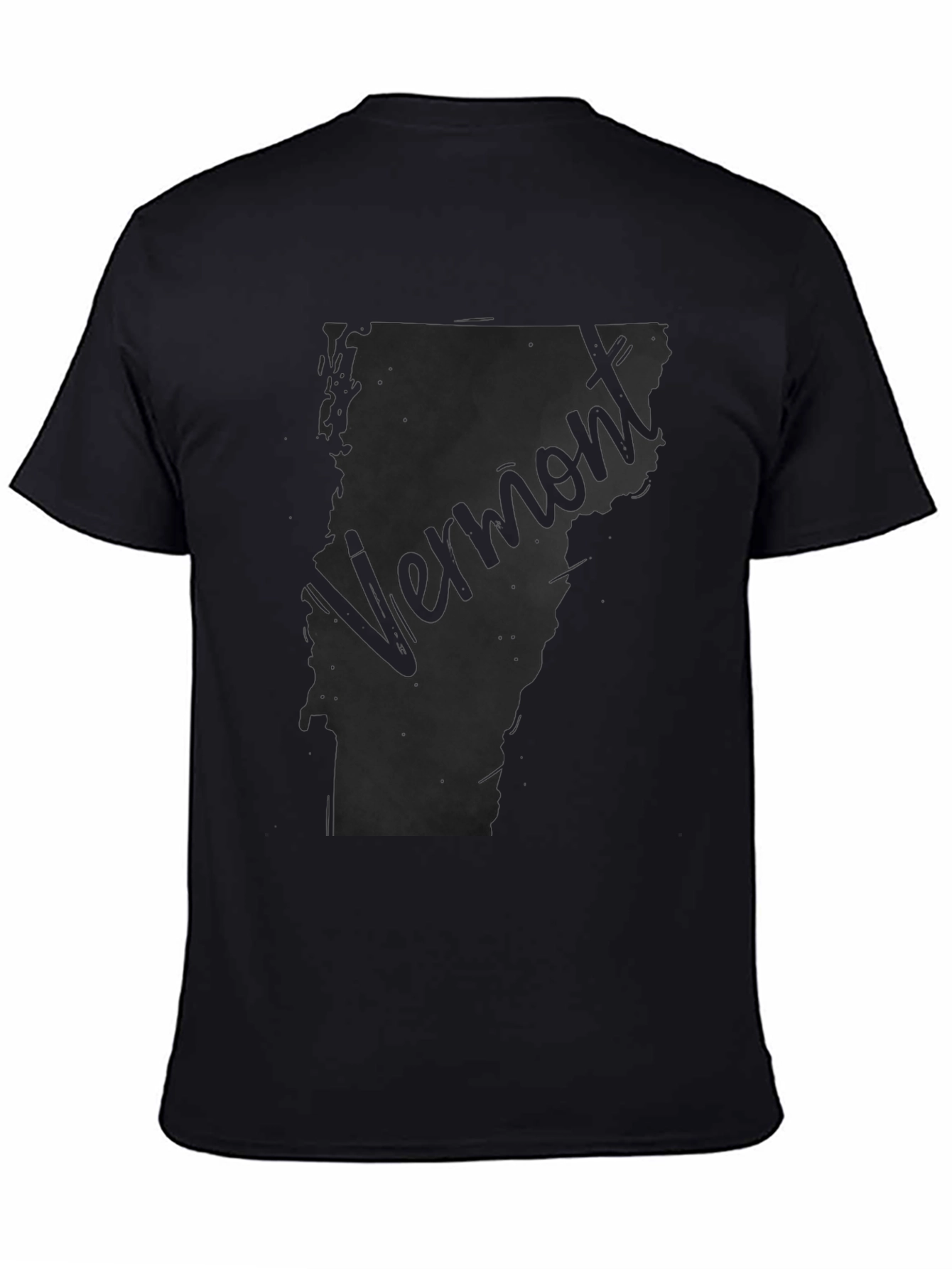 Vermont State Map Graphic T-Shirt