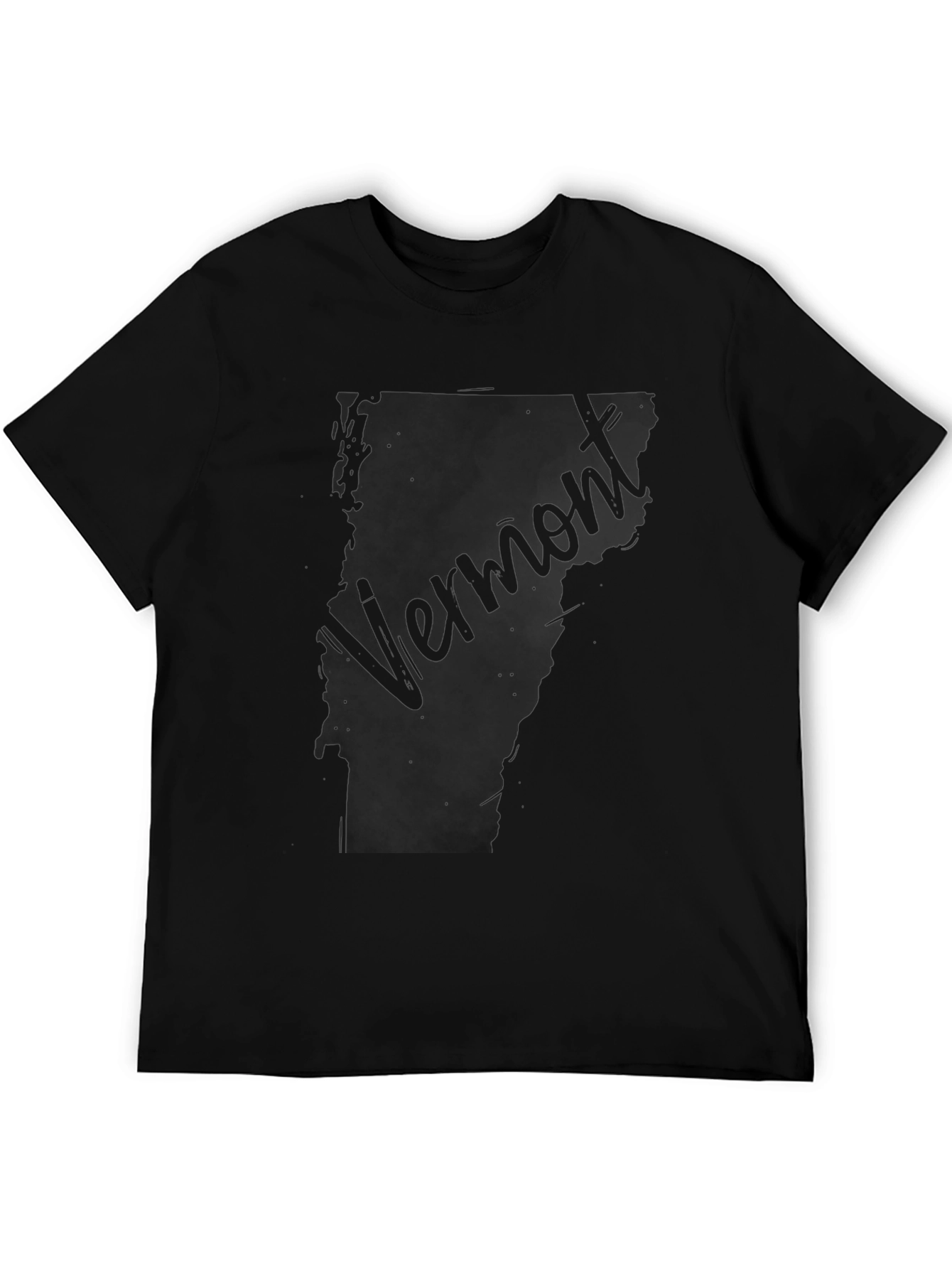 Vermont State Map Graphic T-Shirt