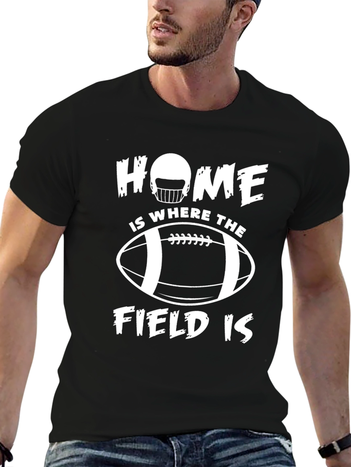 Home is Where the Field Is Football T-Shirt