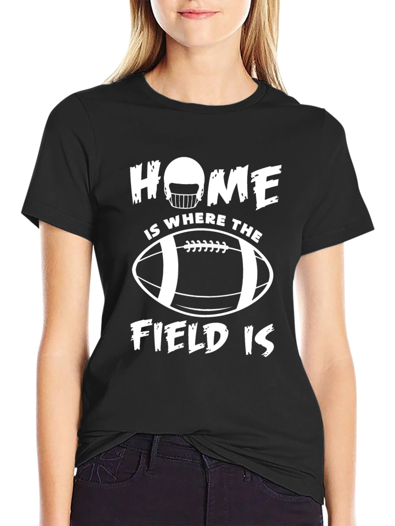 Home is Where the Field Is Football T-Shirt