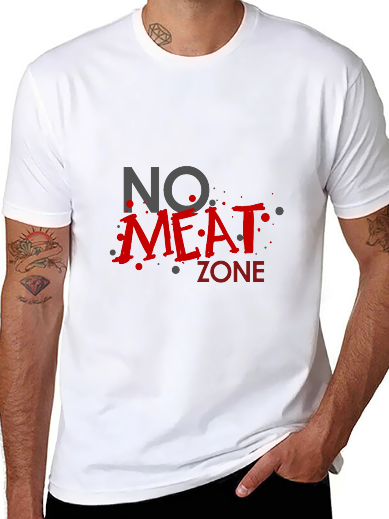 No Meat Zone T-Shirt - Vegan & Vegetarian Friendly