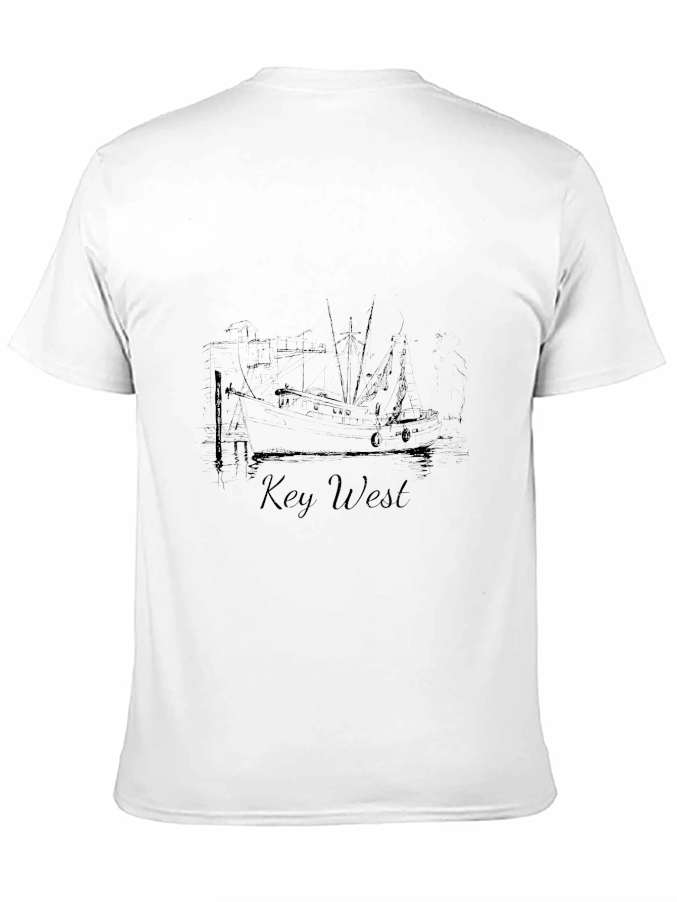 Key West Boat Graphic Tee - Black